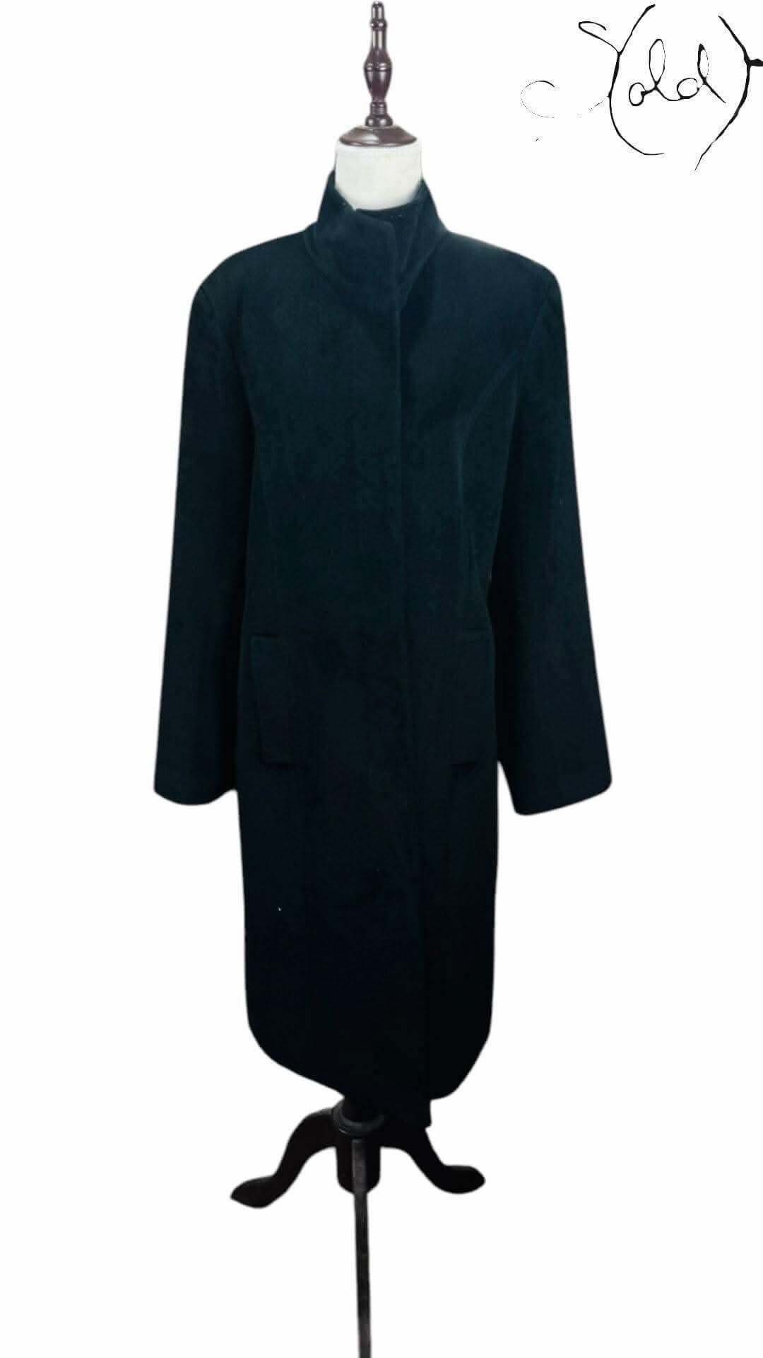 Calvin Klein Angora Wool Coat – The Luxe Essential | Sold Attire
