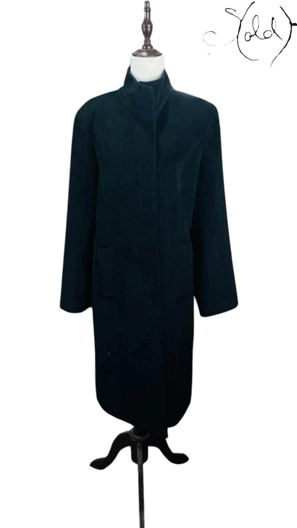 Calvin Klein Angora Wool Coat – The Luxe Essential, Interior view | Sold Attire