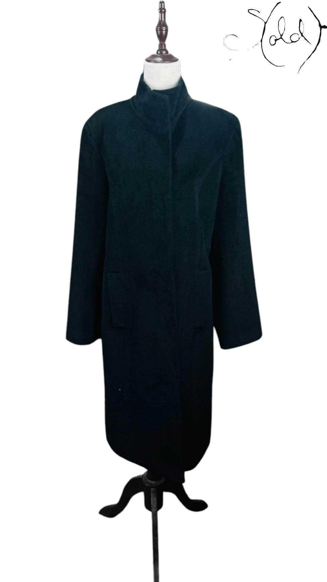 Calvin Klein Angora Wool Coat – The Luxe Essential, Interior view | Sold Attire