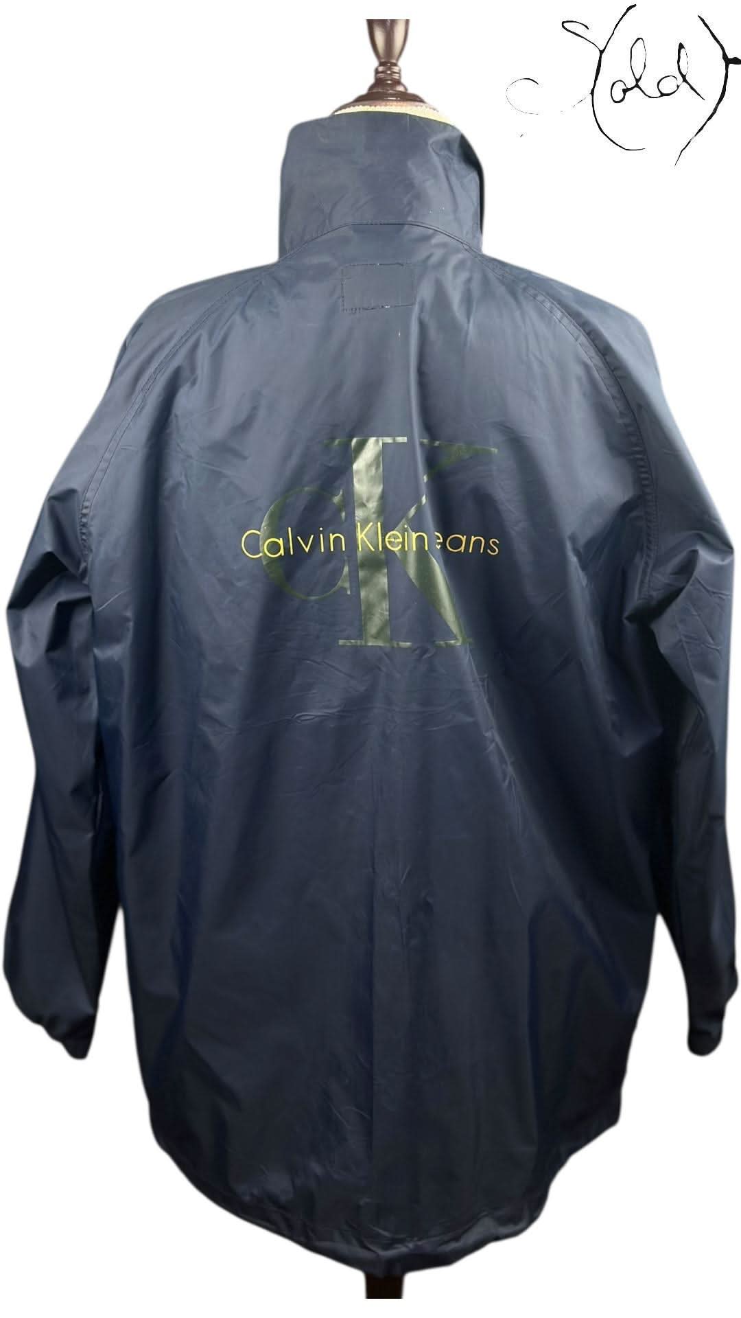 Calvin Klein Jeans Navy Coach Jacket | Sold Attire - Sold Attire