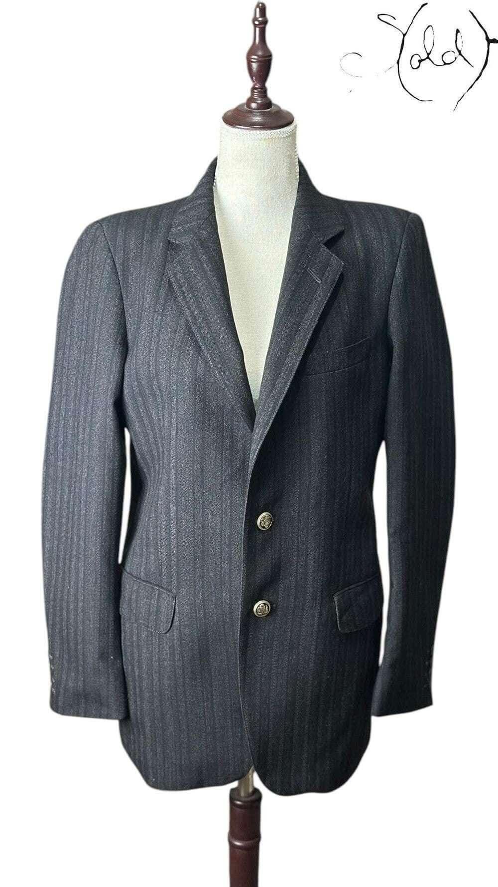 Cartier Pinstripe Wool Blazer – Vintage Quiet Luxury | Sold Attire