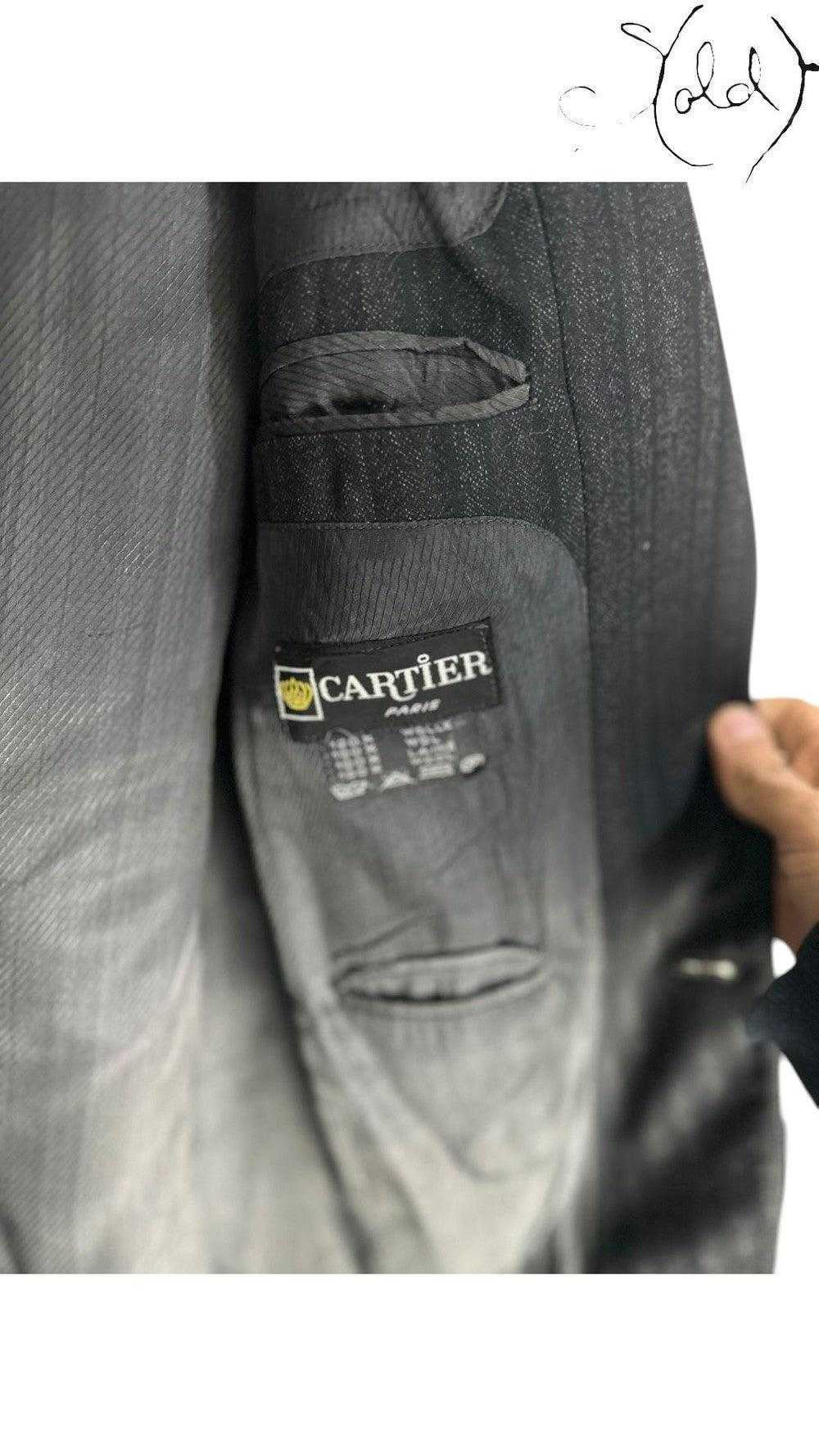 Cartier Pinstripe Wool Blazer – Vintage Quiet Luxury | Sold Attire