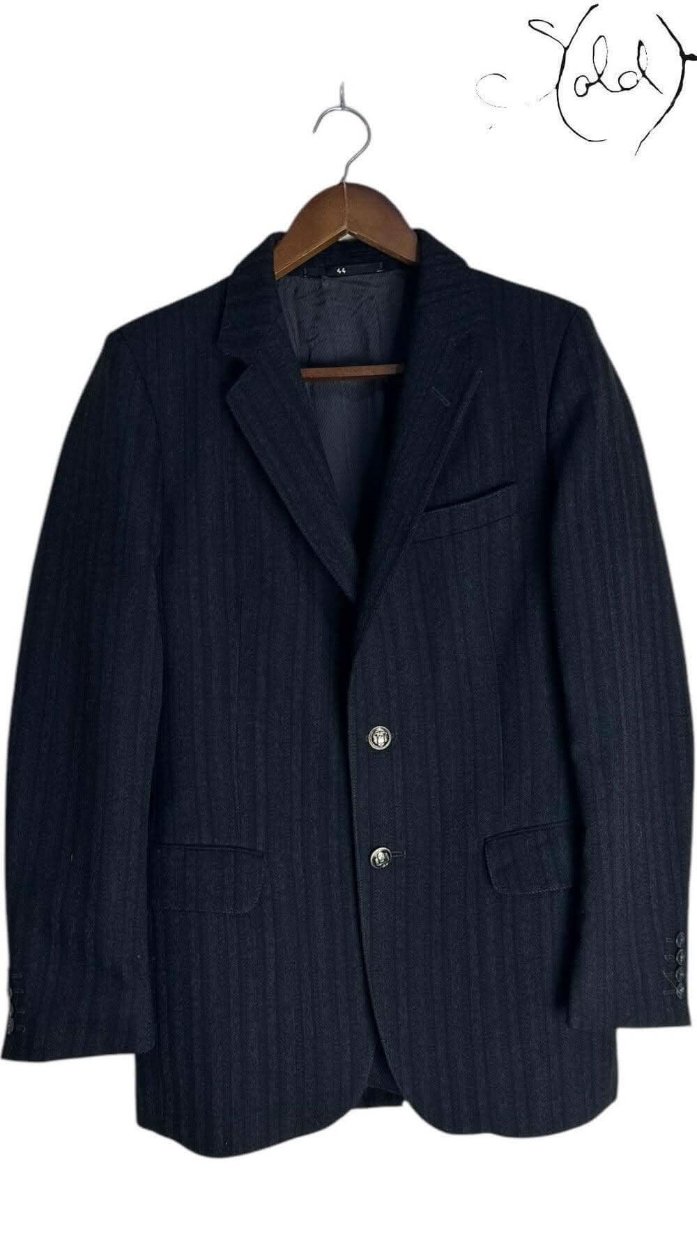 Cartier Pinstripe Wool Blazer – Vintage Quiet Luxury | Sold Attire
