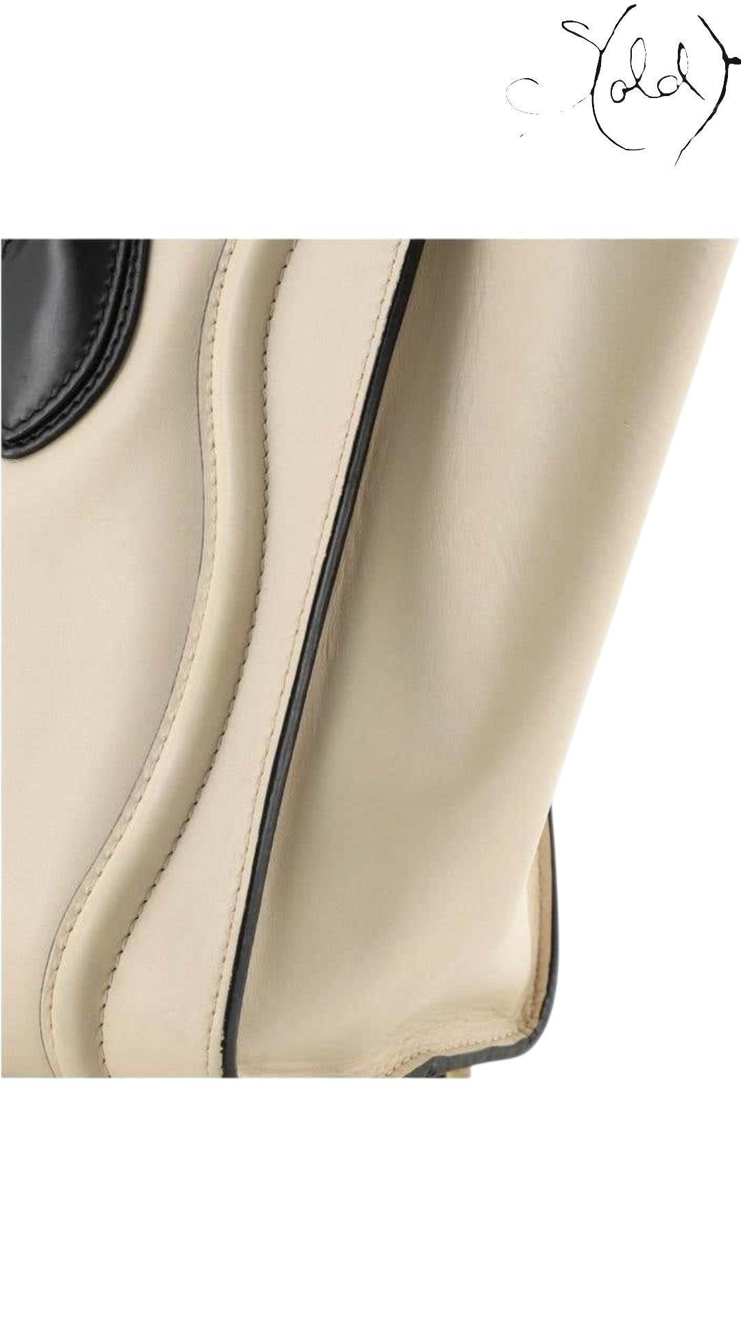Celine 2010s Phoebe Philo Bi-Colour Luggage Mini Tote – Sold Attire, Hardware detail | Sold Attire