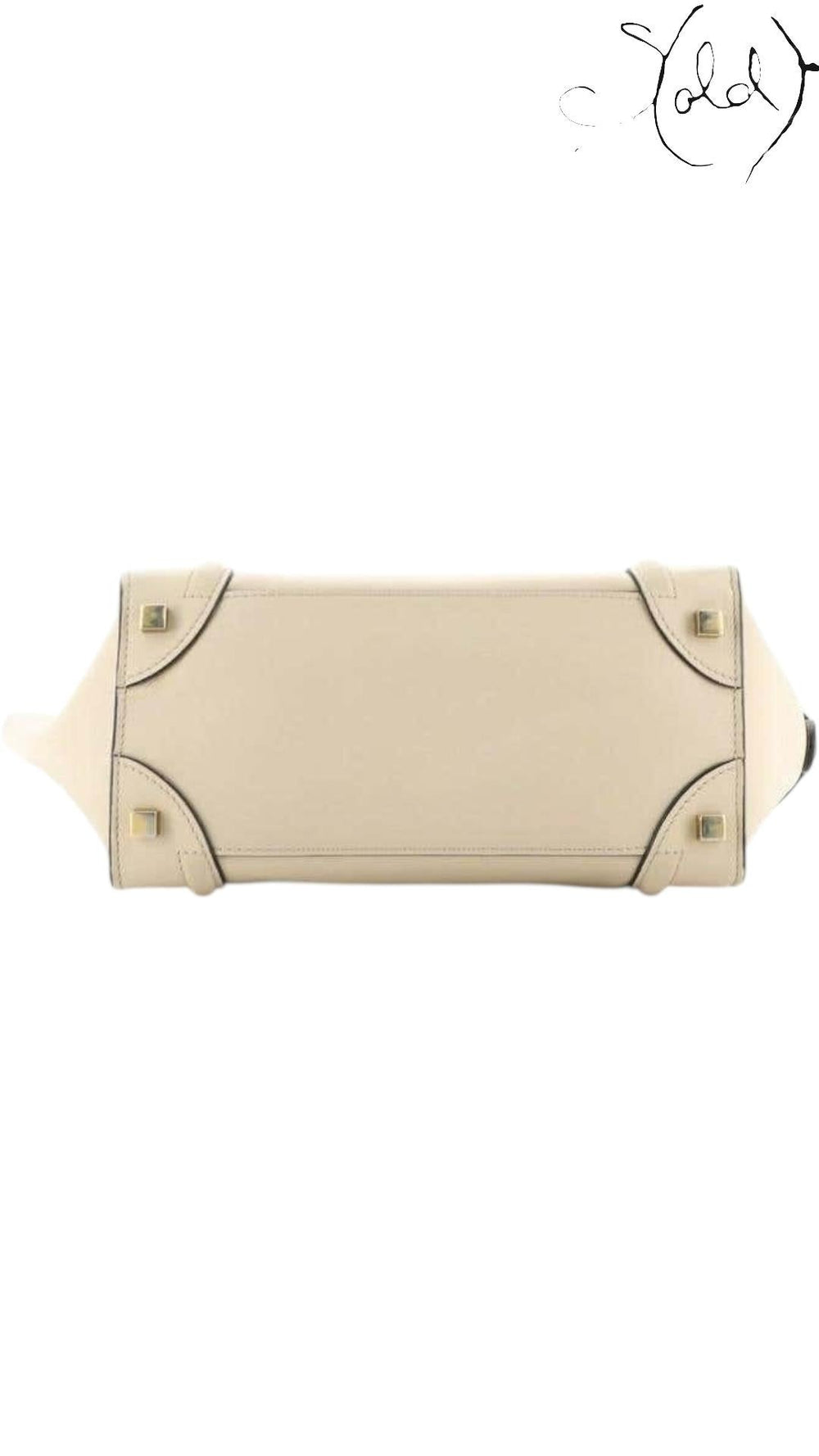 Celine 2010s Phoebe Philo Bi-Colour Luggage Mini Tote – Sold Attire, Interior view | Sold Attire