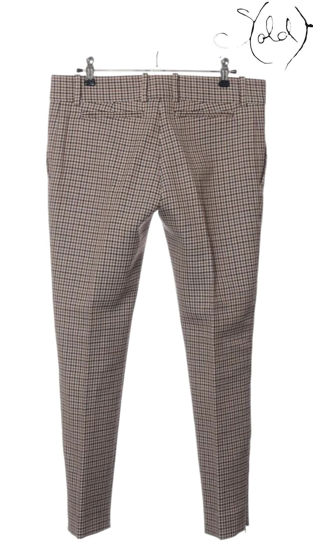 Celine Pants Celine Phoebe Philo Era Houndstooth Wool Tailored Pants Size 36 Late 2010s | Sold Attire