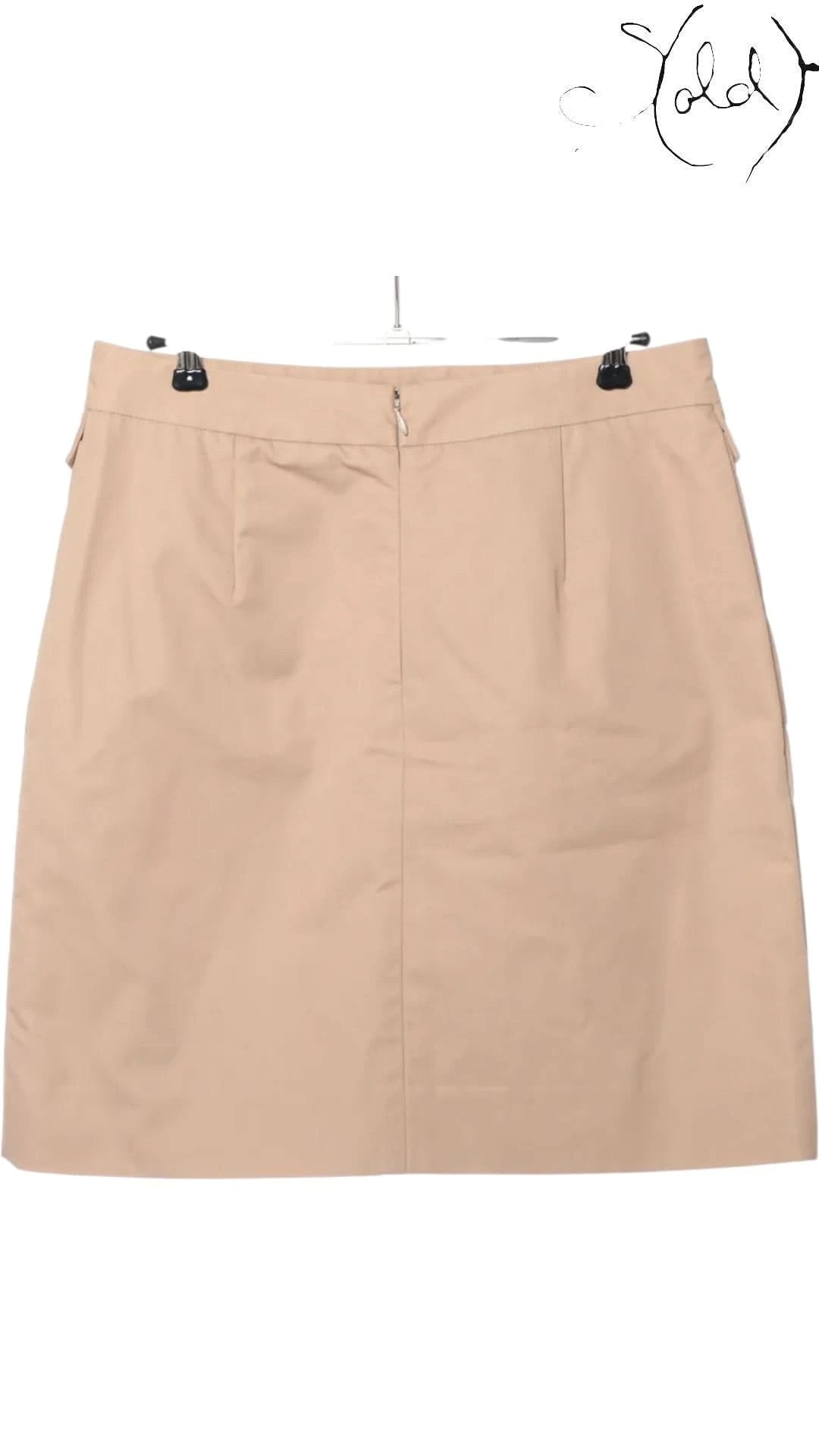 Celine Skirts Celine Phoebe Philo Era Cotton Skirt Size 40 Beige | Sold Attire