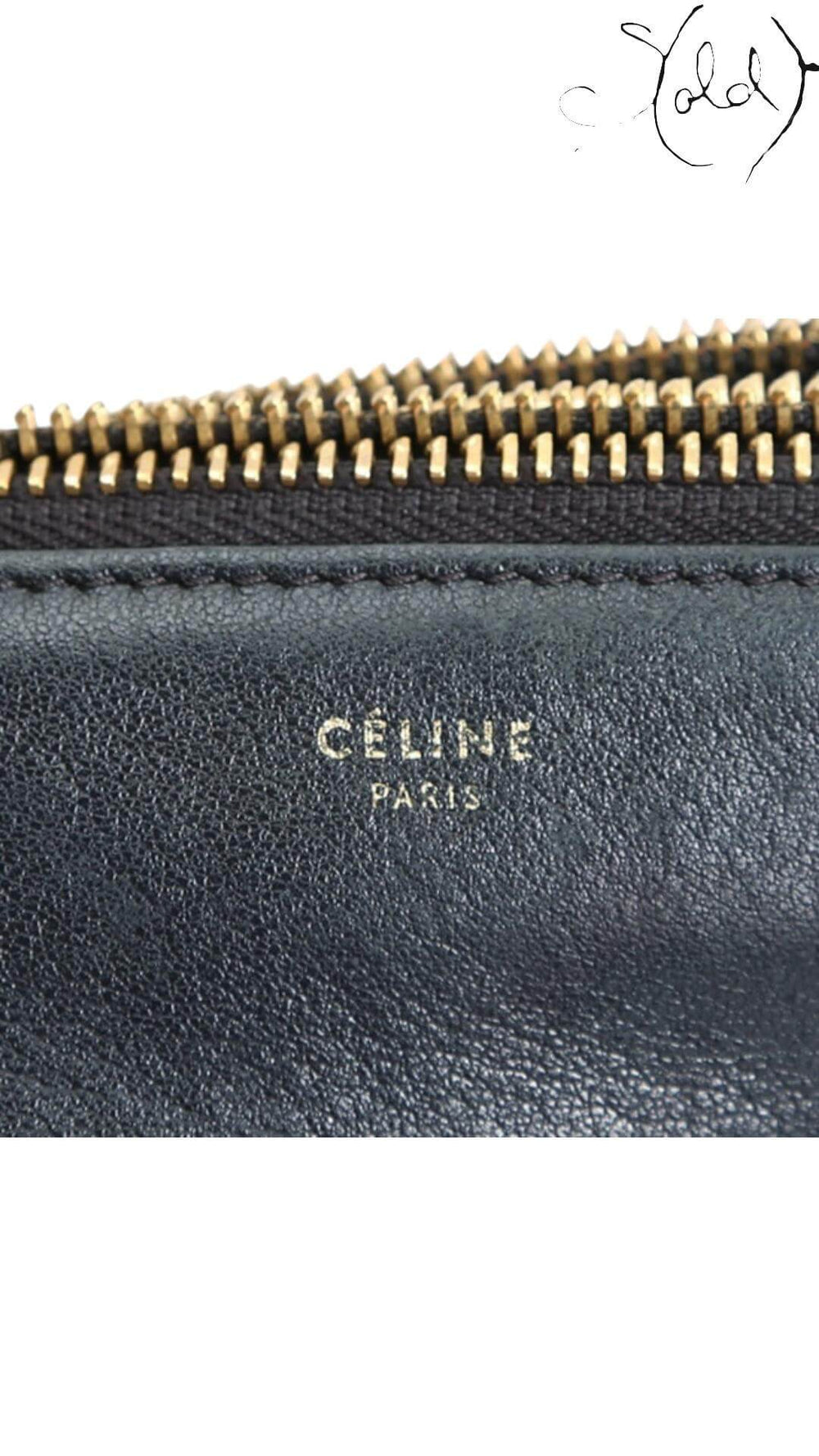 CELINE Trio Small Shoulder Bag – Classic Minimalism, Hardware detail | Sold Attire