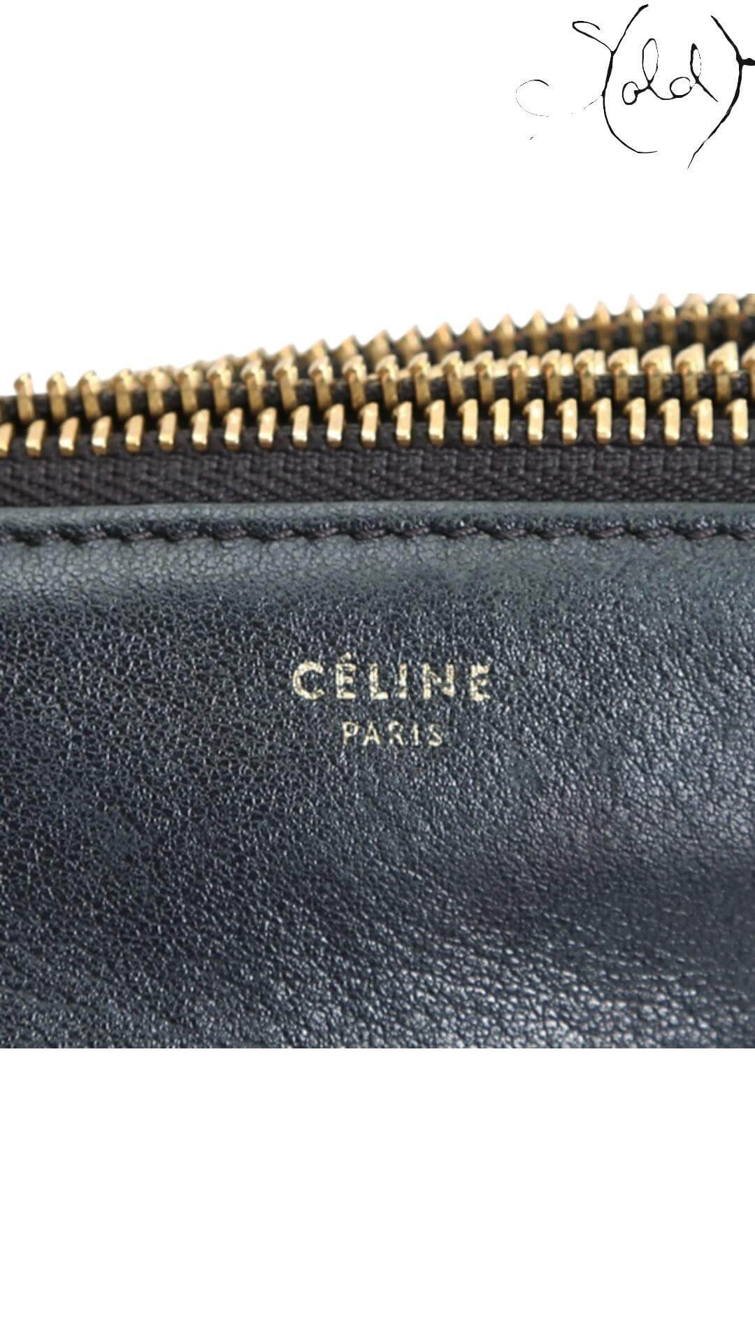 CELINE Trio Small Shoulder Bag – Classic Minimalism, Hardware detail | Sold Attire