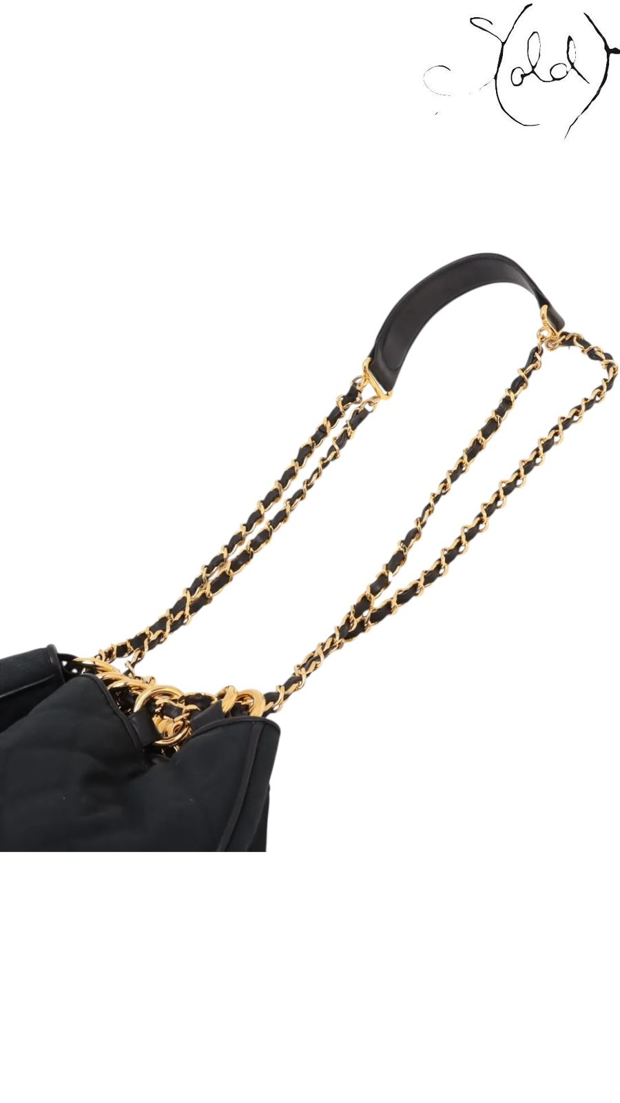 Chanel 1-Series Matelassé Canvas Shoulder Bag, Hardware detail | Sold Attire
