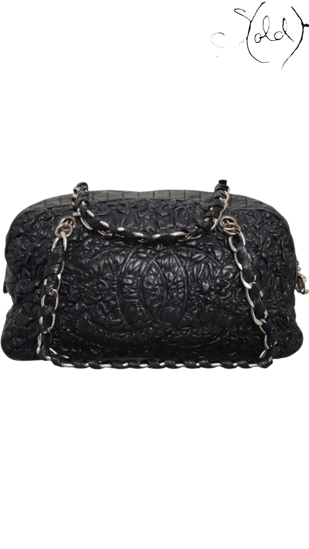 Chanel Astrakhan Black Leather Bowler Bag Mid-2000s — Authenticated Pre-Owned | Sold Attire