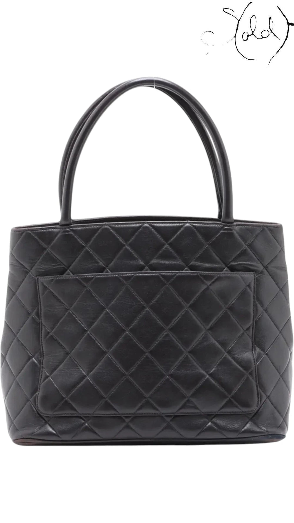 Chanel Medallion Tote Black Quilted Lambskin Silver Hardware Mid-2000s, Dust bag | Sold Attire