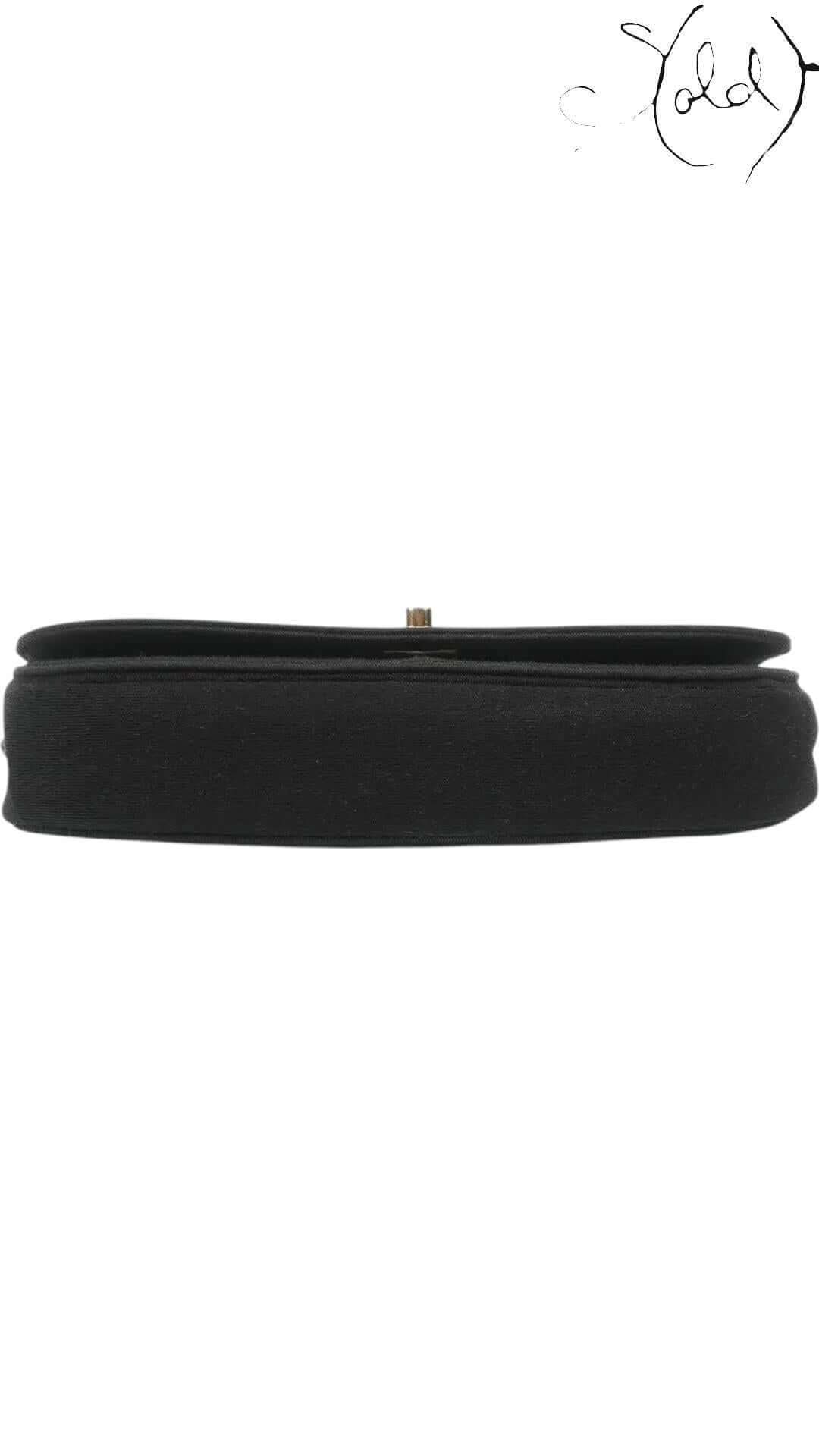 CHANEL Half Moon Shoulder – 1980s Quilted Cotton & 24K GHW | Sold Attire - Sold Attire