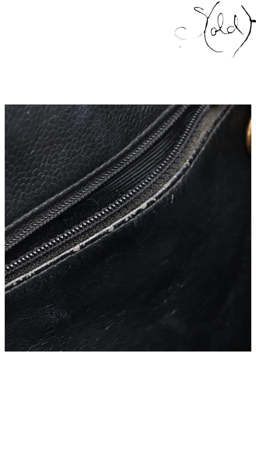 chanel matelasse caviar chain tote, detail view 15