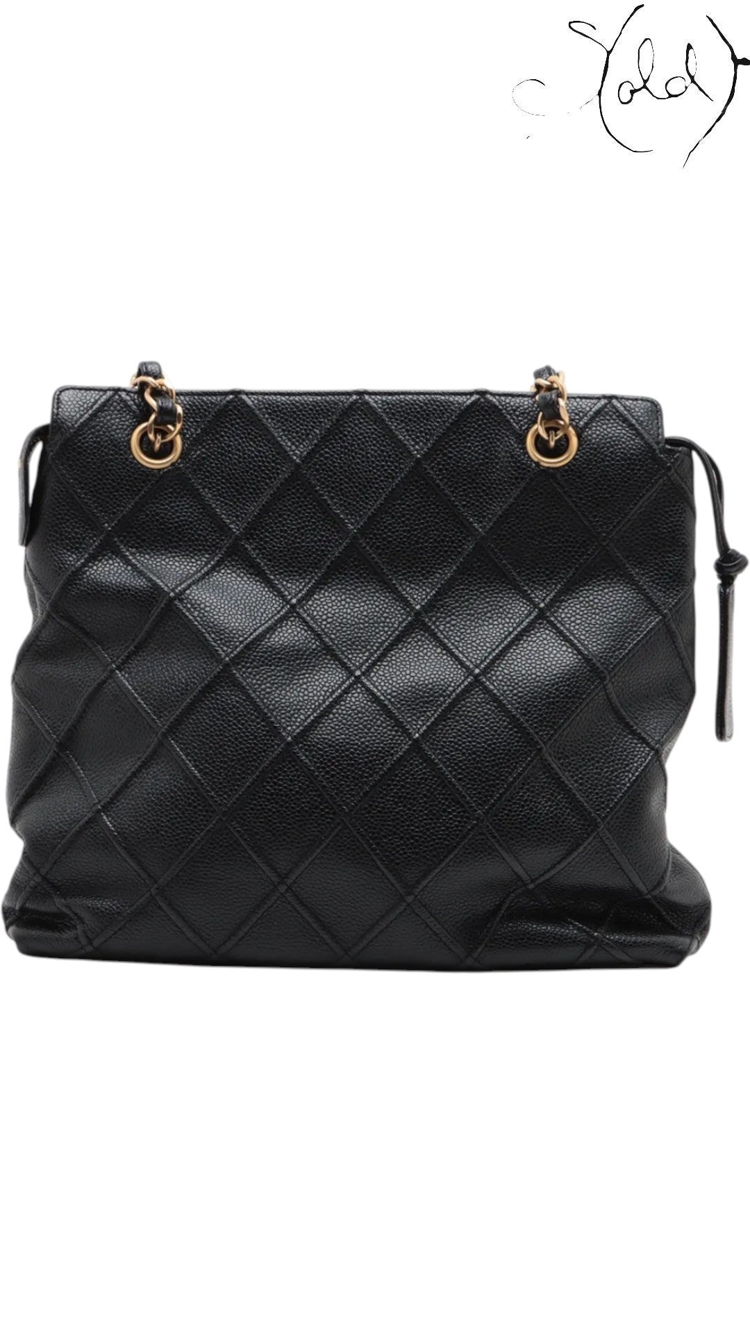 Chanel Bicolore Caviar Shoulder Bag Early 2000s, Back view | Sold Attire
