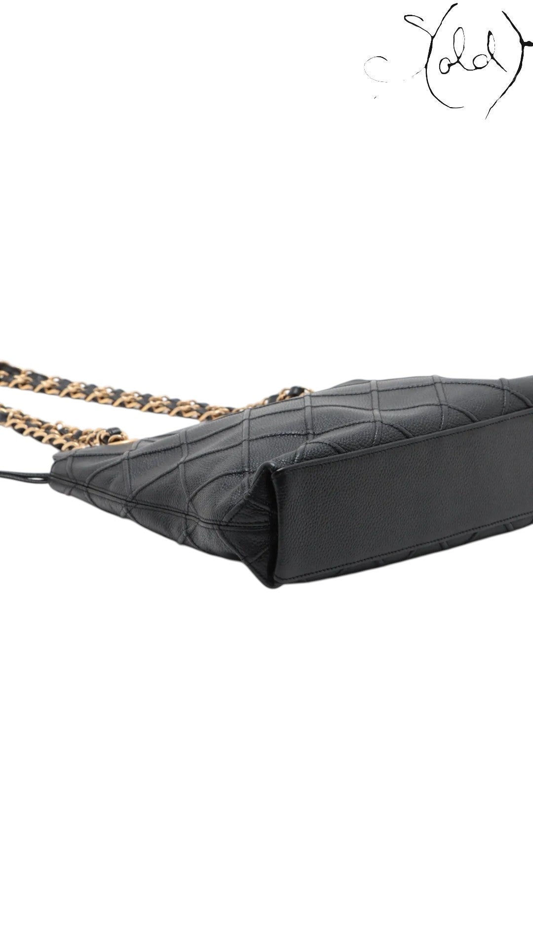 Chanel Bicolore Caviar Shoulder Bag Early 2000s, Detail view | Sold Attire