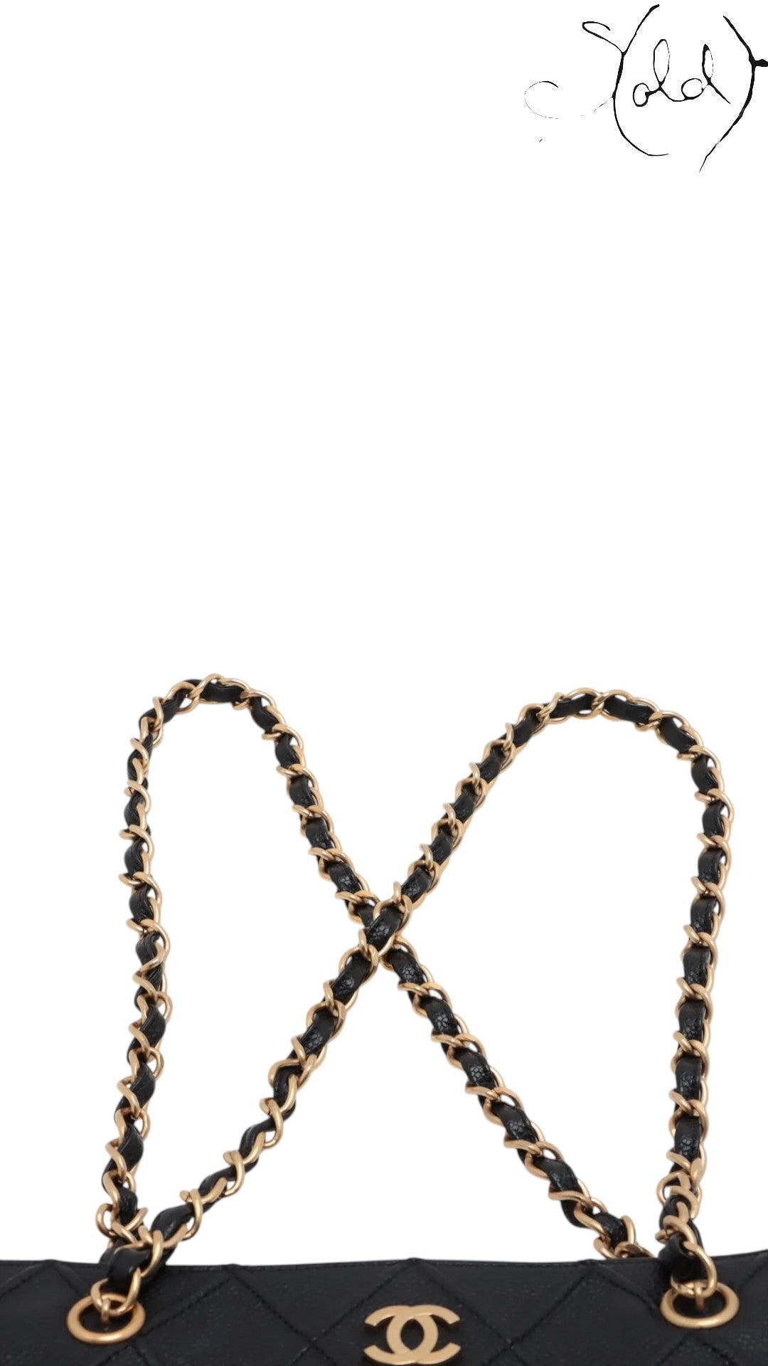 Chanel Bicolore Caviar Shoulder Bag Early 2000s, Close-up | Sold Attire