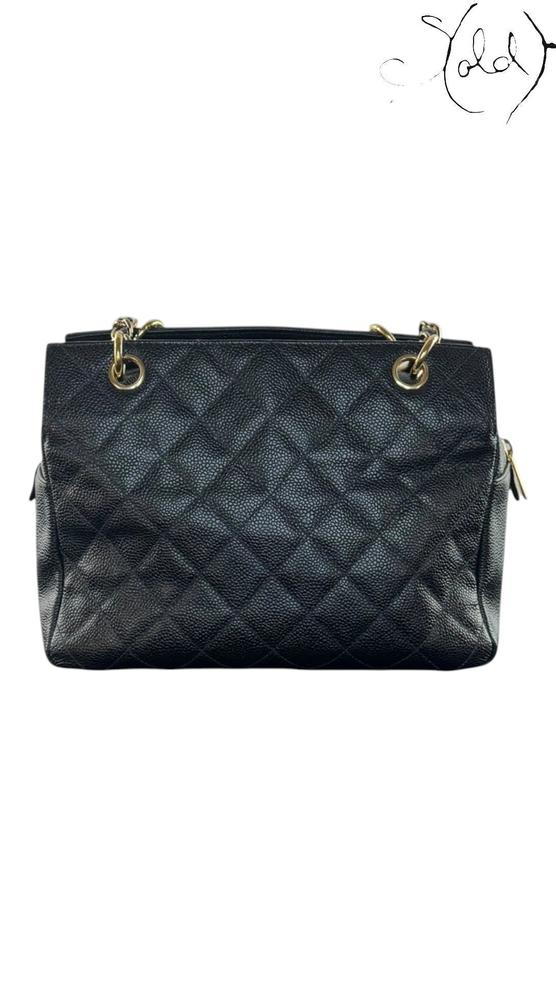 Chanel Petite Timeless Tote Black Caviar GHW 1999 | Sold Attire, Authenticated Pre - Owned | Sold Attire