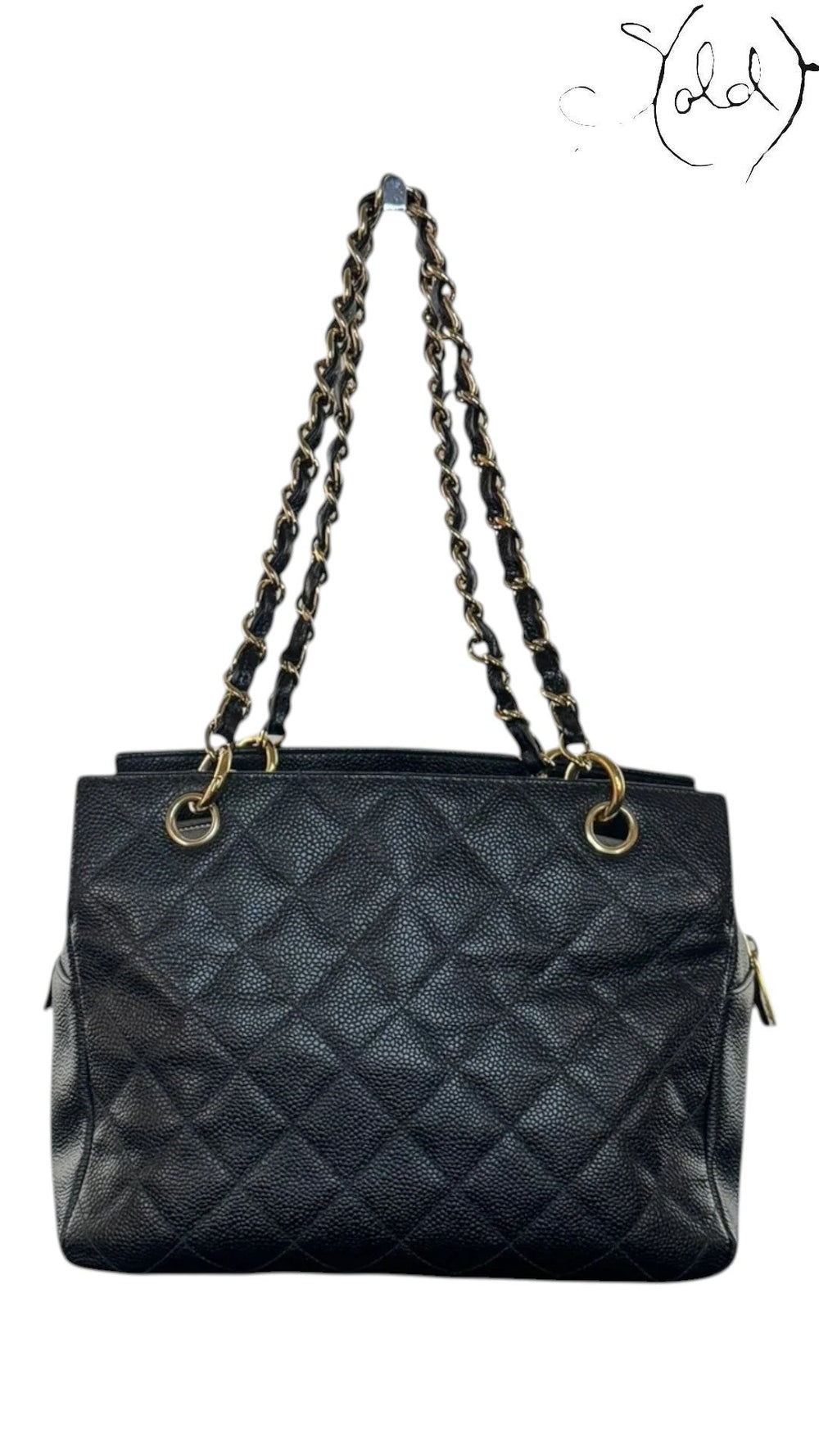 Chanel Petite Timeless Tote Black Caviar GHW 1999 | Sold Attire, Authenticated Pre - Owned | Sold Attire