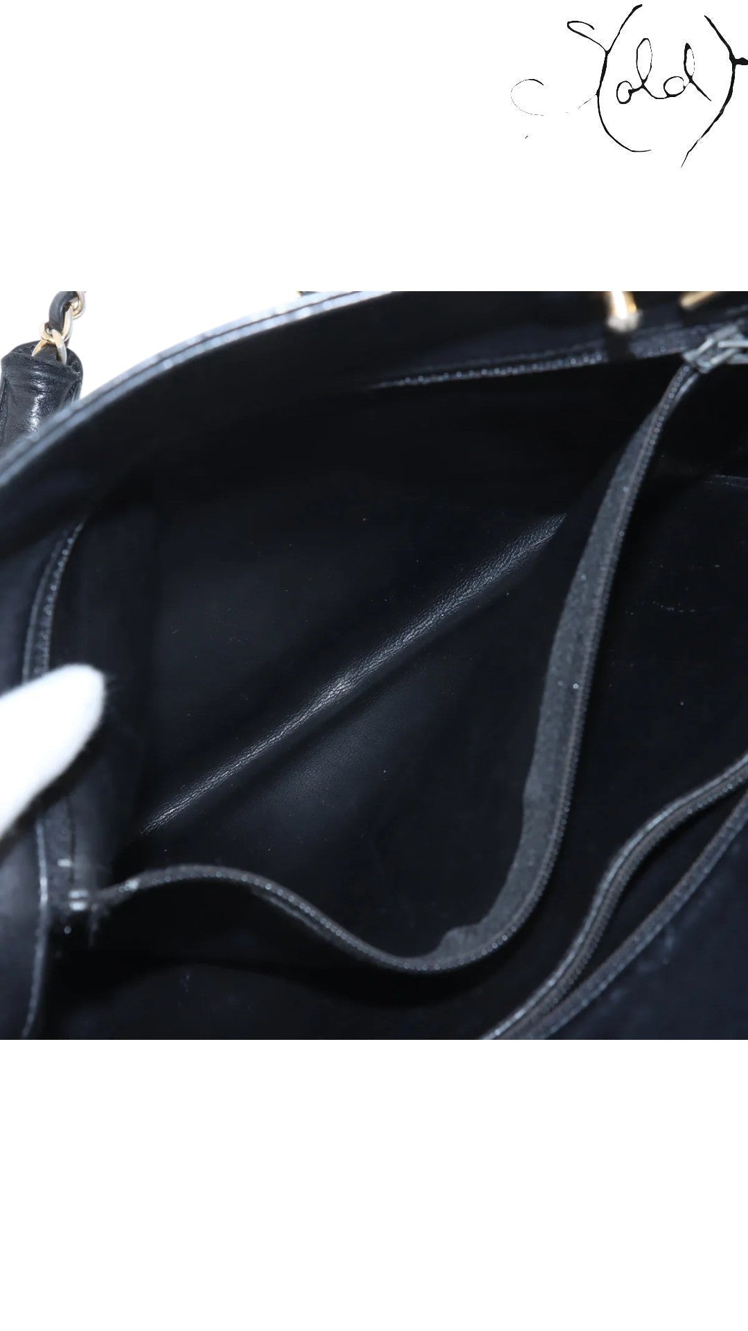 Chanel Tote Bag Chanel Vintage 1980s Matelassé Lambskin Chain Tote Black Gold | Sold Attire