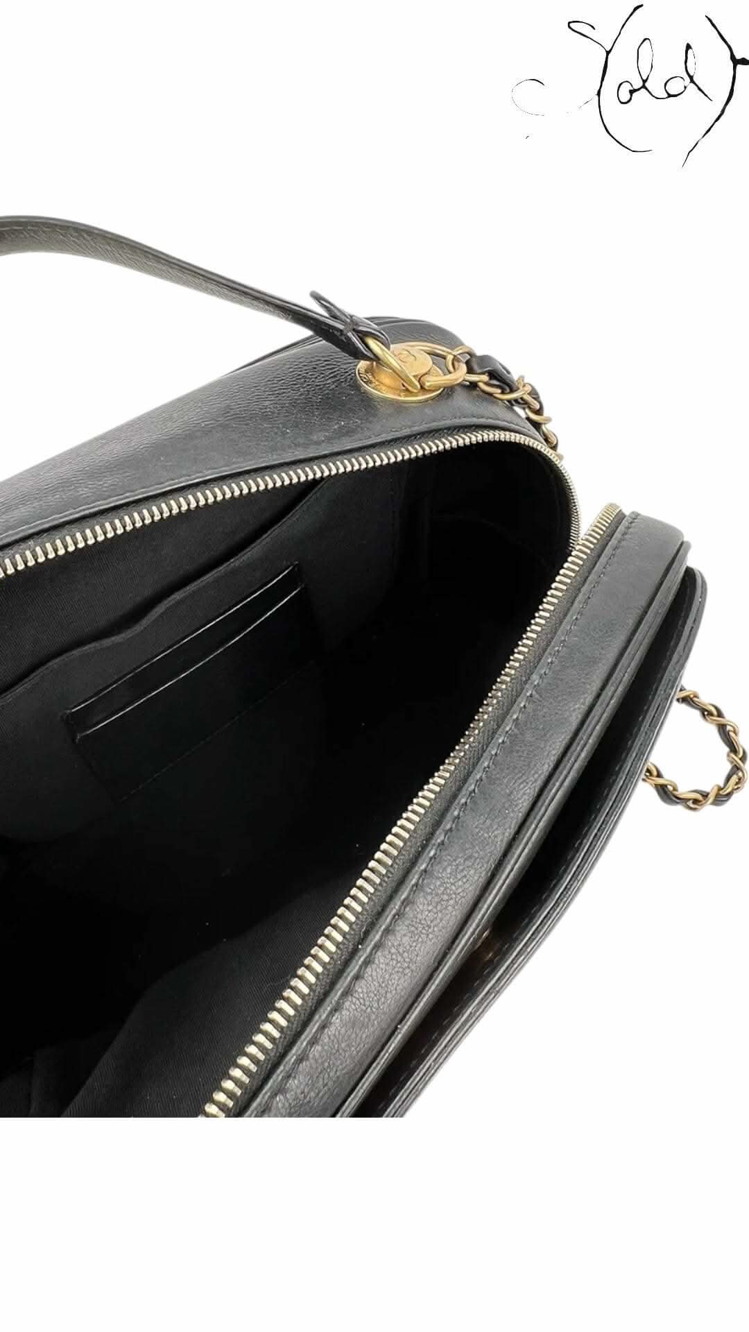 CHANEL Vanity Case Crossbody Bag – Black Lambskin GHW | Sold Attire - Sold Attire