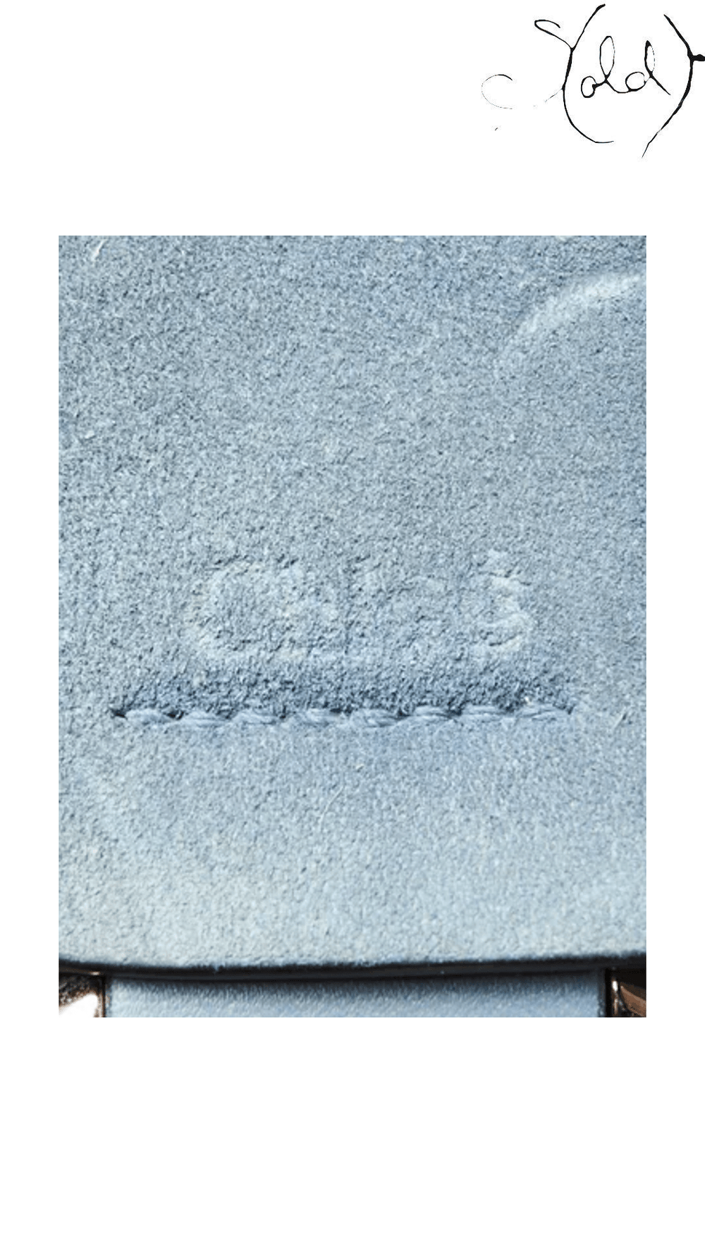 Chloé Small Faye Blue Leather and Suede Bag 4