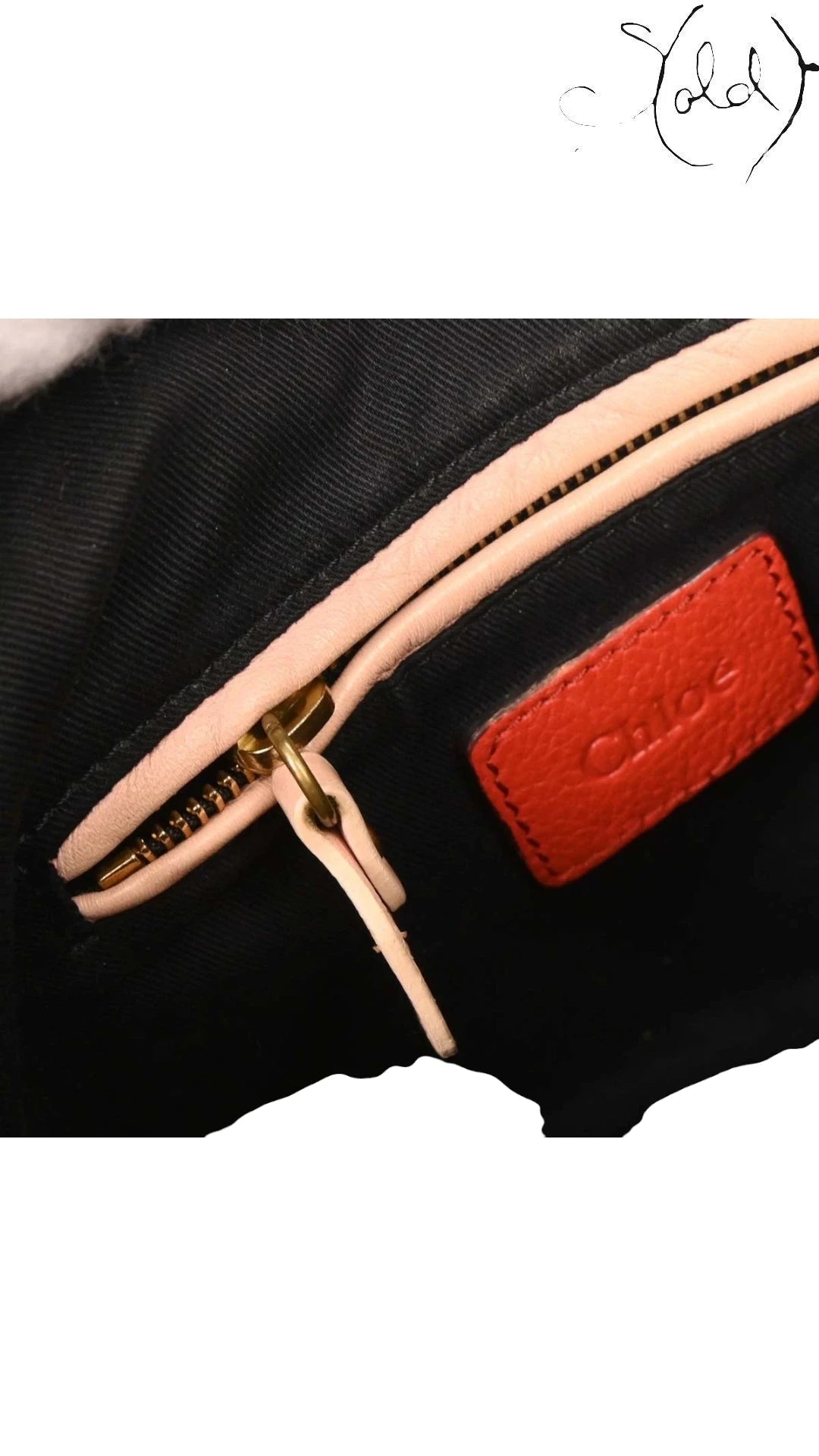 Chloé Paraty Large Top Handle Bag Coral Red 2010s, Side view | Sold Attire