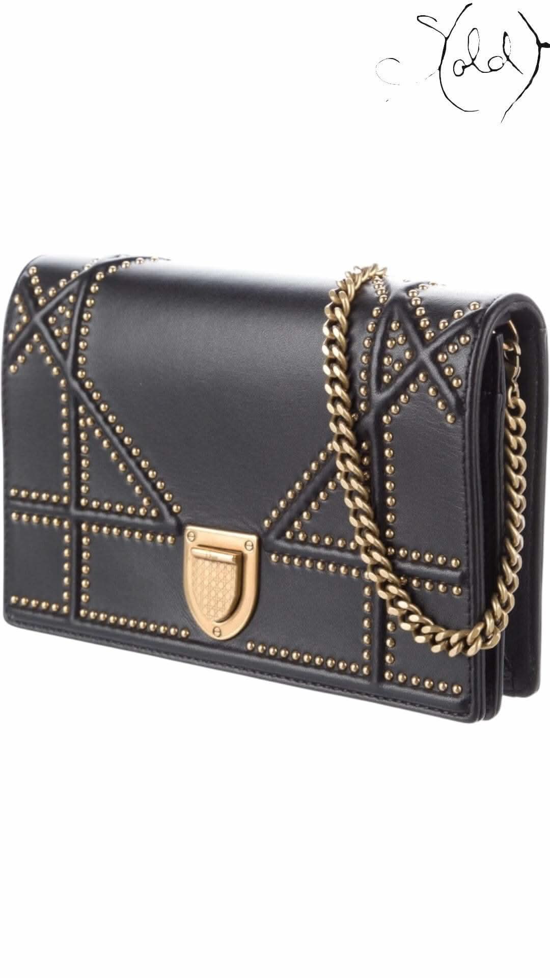 Dior Chain Wallet | Christian Dior Wallet on Chain | Sold Attire