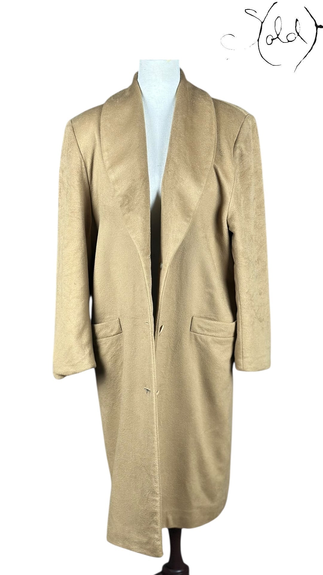 Christian Dior Cashmere Coat variant_title Christian Dior Loro Piana Cashmere Coat Camel 1990s | Sold Attire