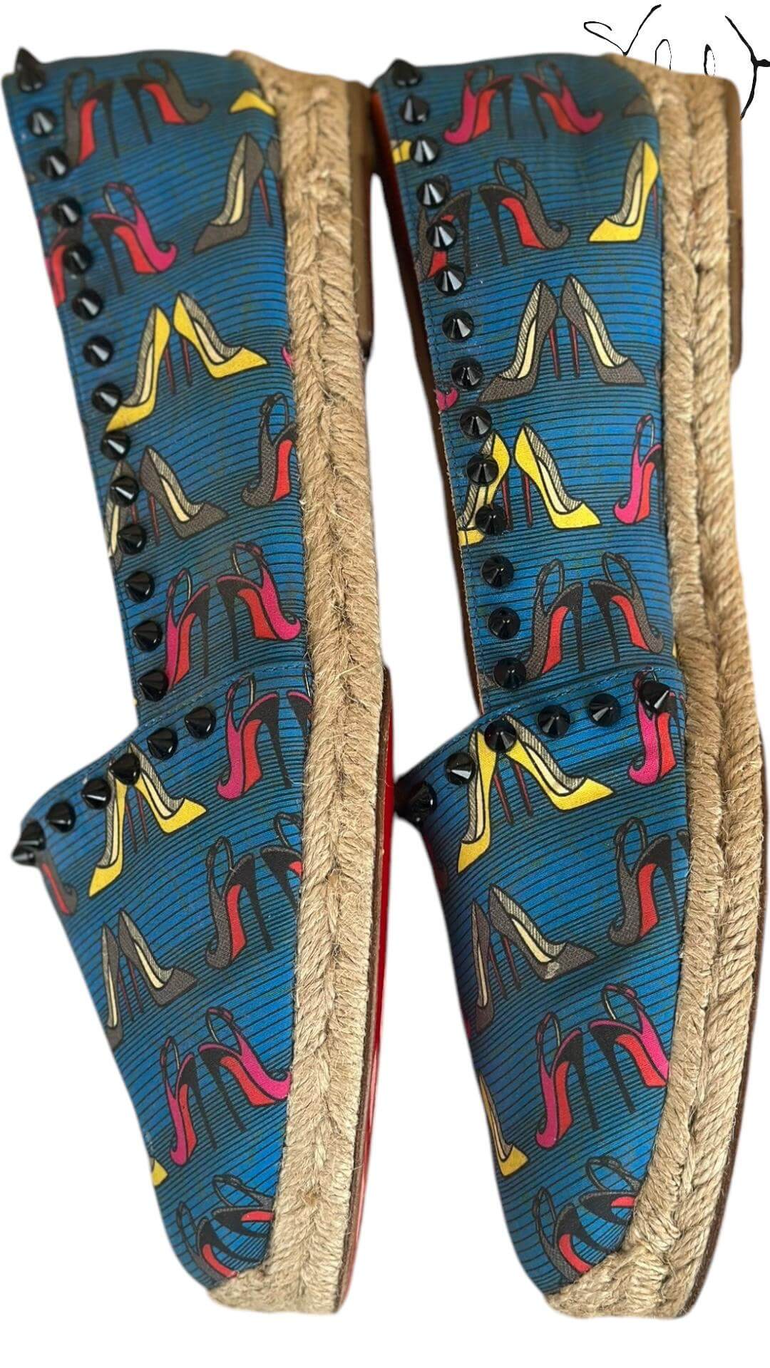 Christian Louboutin Espadrilles – Rouge Sole Print, Detail view | Sold Attire