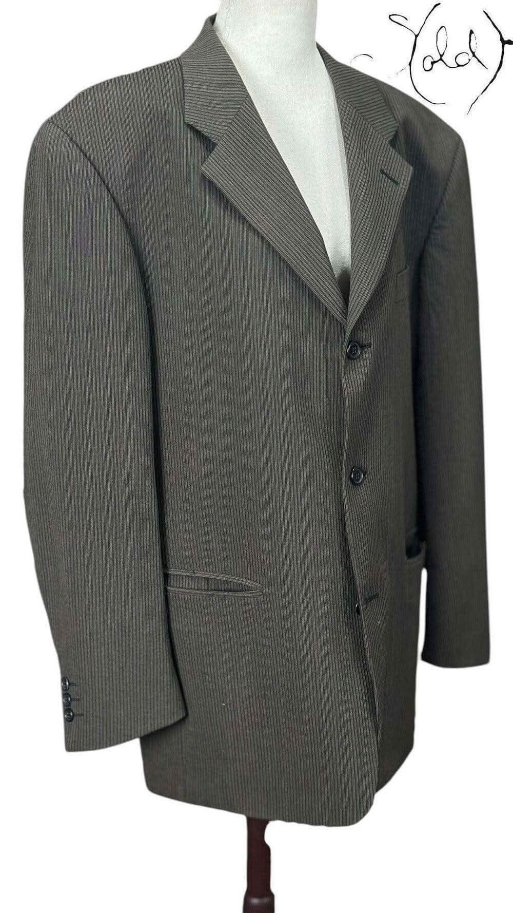 Ciro Citterio Pinstripe Wool Blazer – Italian Classic | Sold Attire