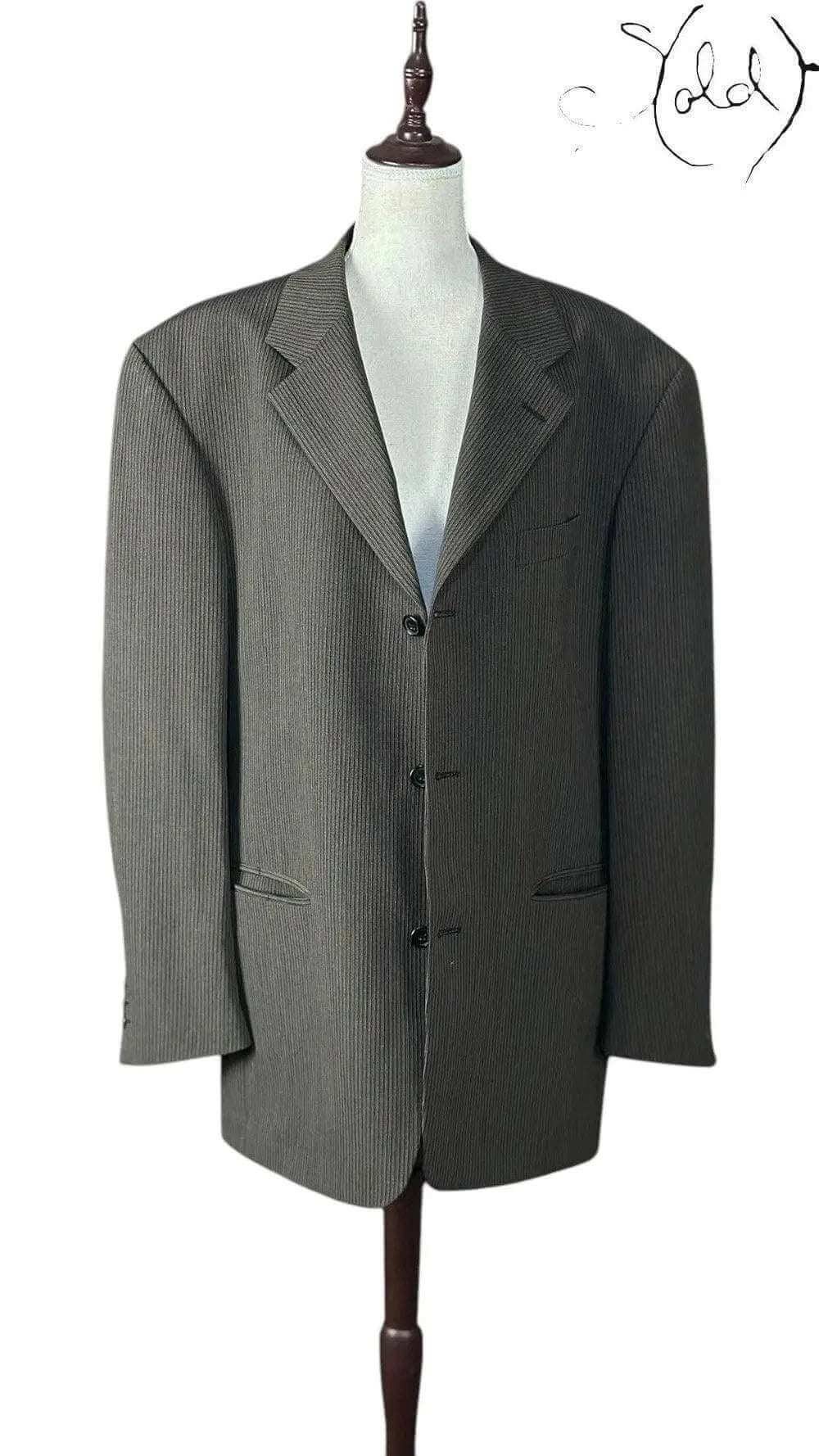 Ciro Citterio Pinstripe Wool Blazer – Italian Classic, Authenticated Pre-Owned | Sold Attire