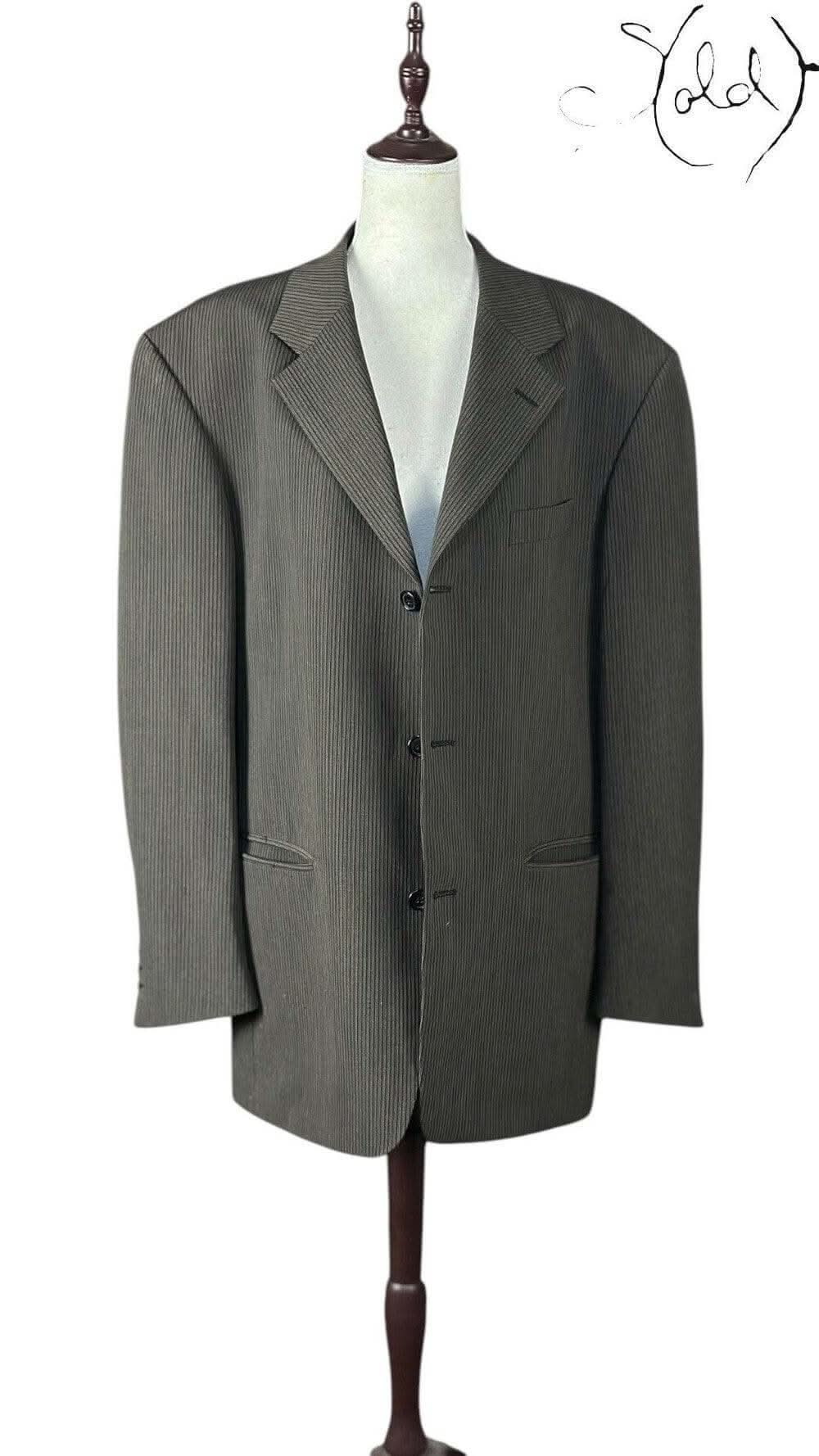 Ciro Citterio Pinstripe Wool Blazer – Italian Classic | Sold Attire