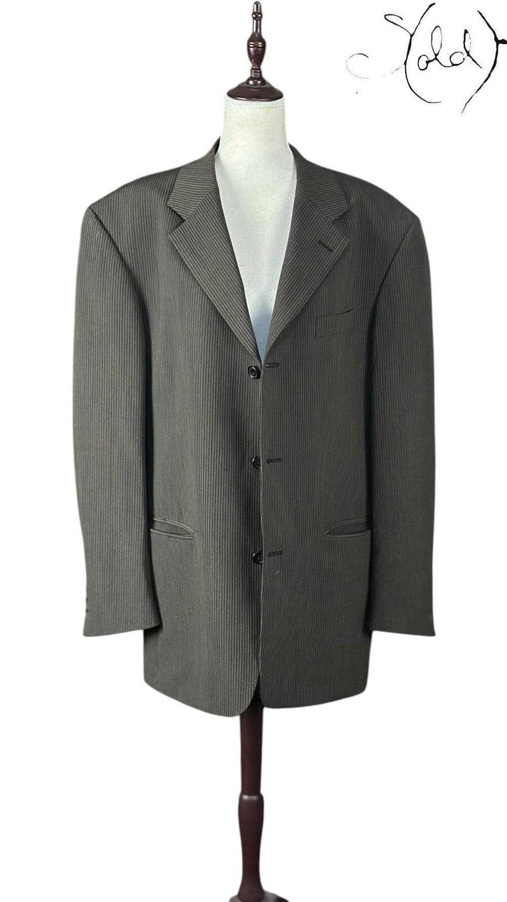 Ciro Citterio Pinstripe Wool Blazer – Italian Classic, Base view | Sold Attire