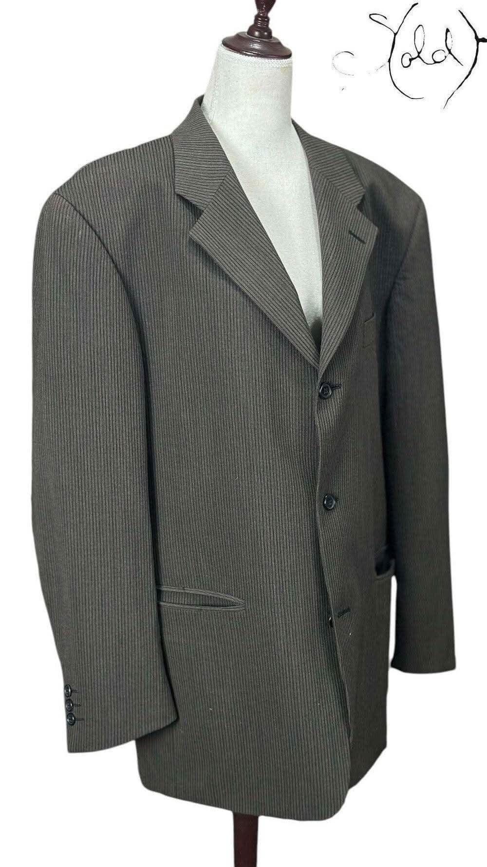 Ciro Citterio Pinstripe Wool Blazer – Italian Classic | Sold Attire