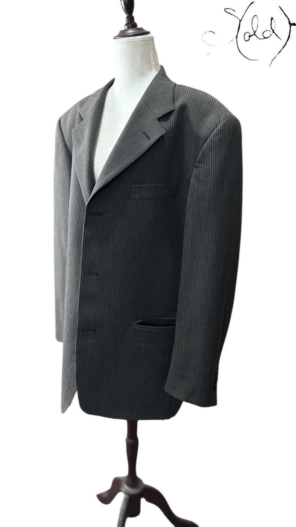 Ciro Citterio Pinstripe Wool Blazer – Italian Classic | Sold Attire