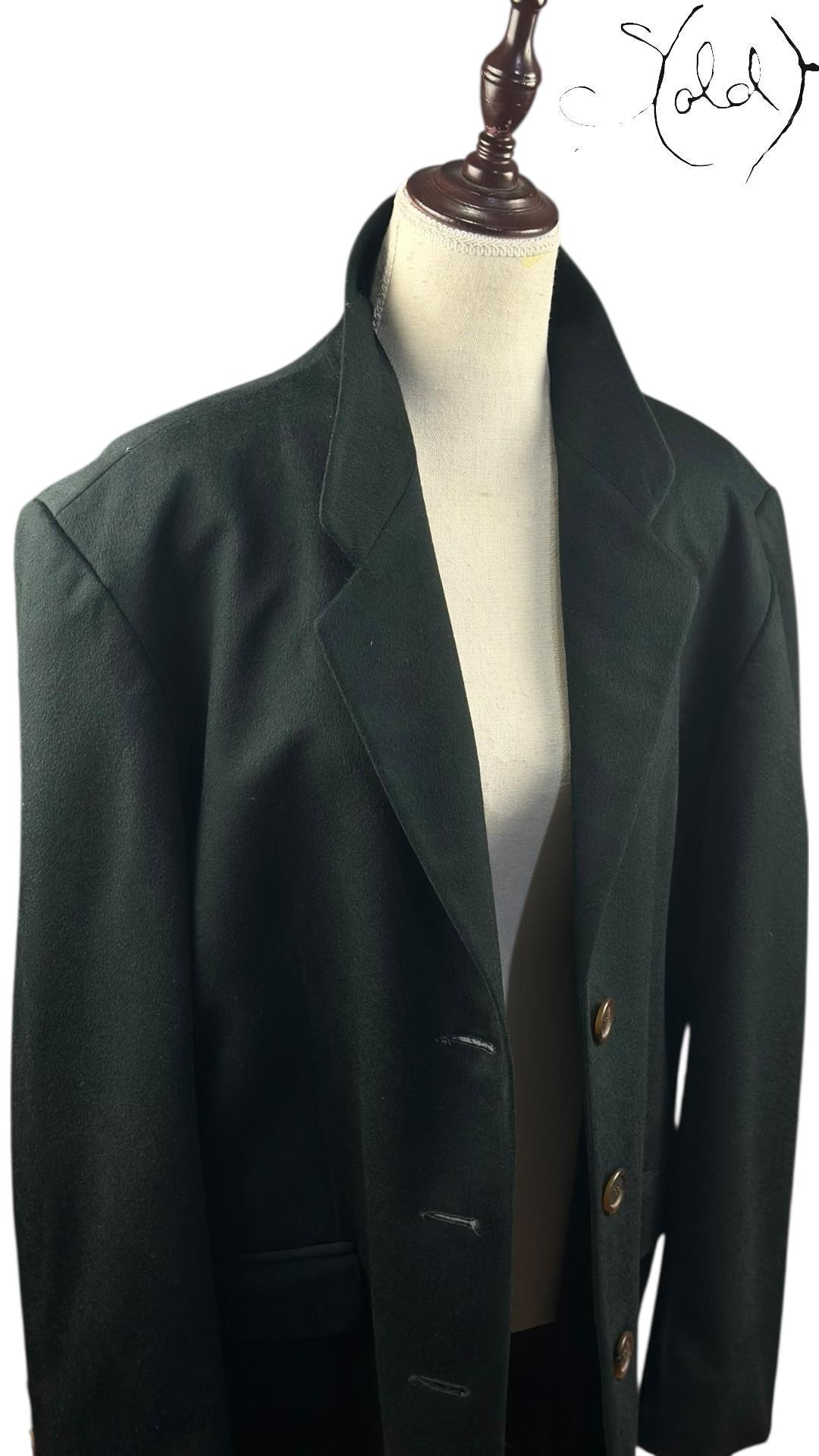 Clément Black Cashmere Blazer, Back view | Sold Attire