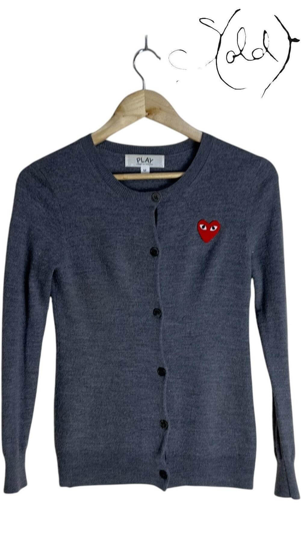 Comme des Garçons Wool Cardigan – Playful Luxury, Authenticated Pre-Owned | Sold Attire
