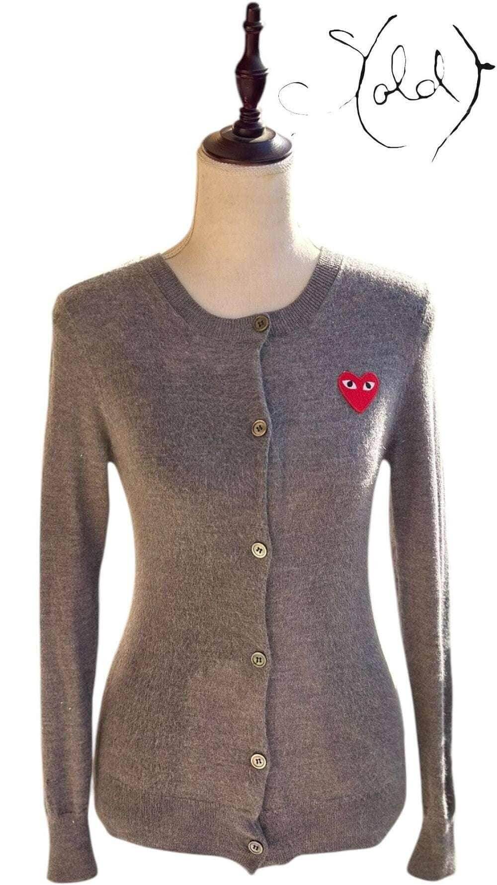Comme des Garçons Wool Cardigan – Playful Luxury, Interior view | Sold Attire