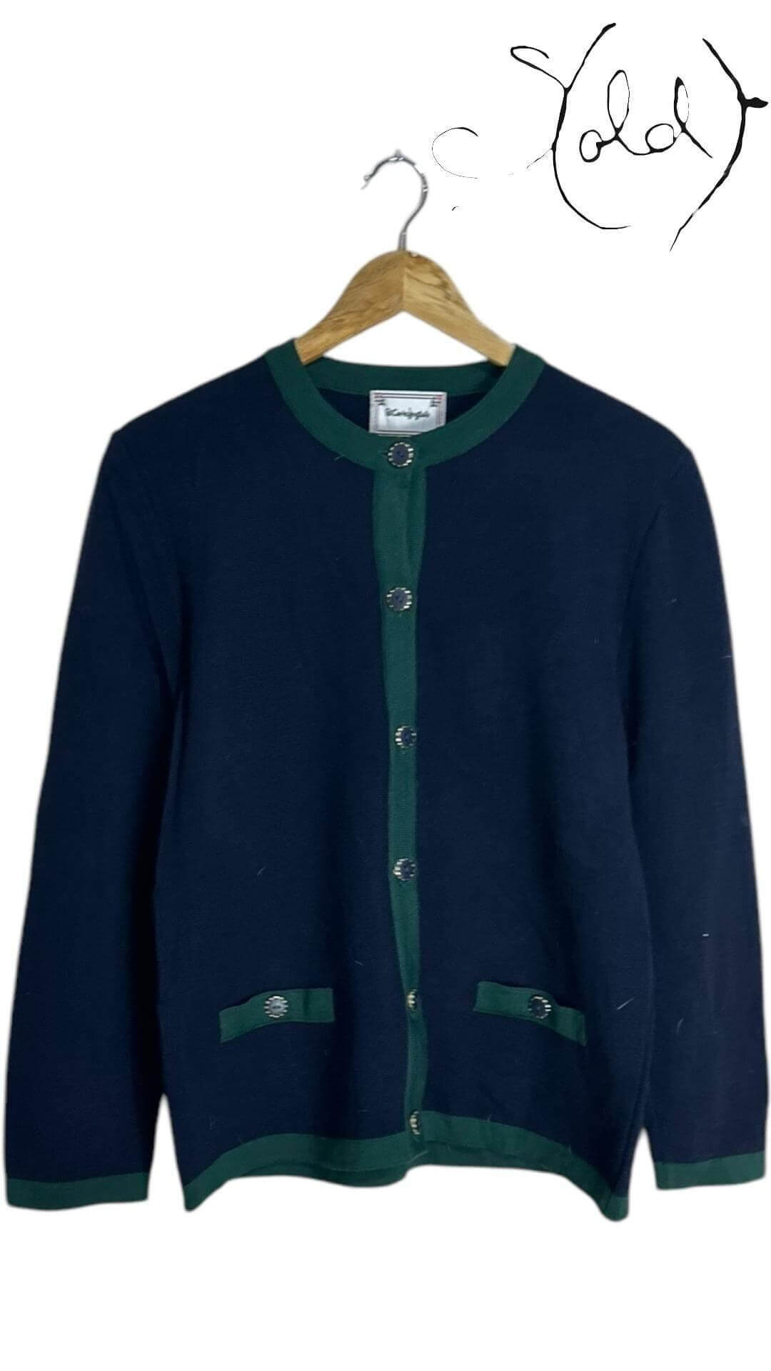 Corte Inglés Wool Cardigan – Parisian Chic, Interior view | Sold Attire
