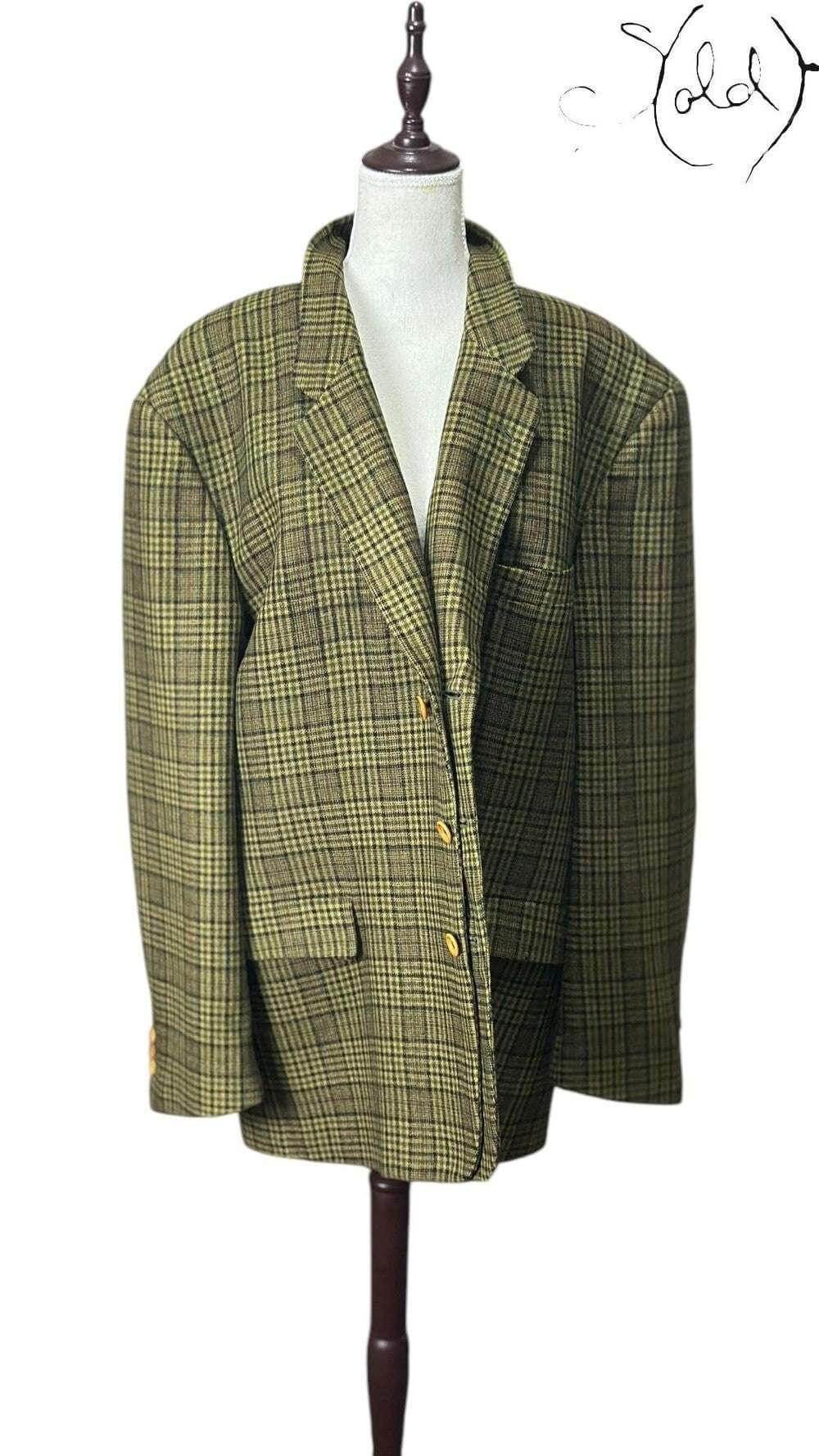 C.P. Collection Tweed Blazer – Vintage Old Money Style, Back view | Sold Attire
