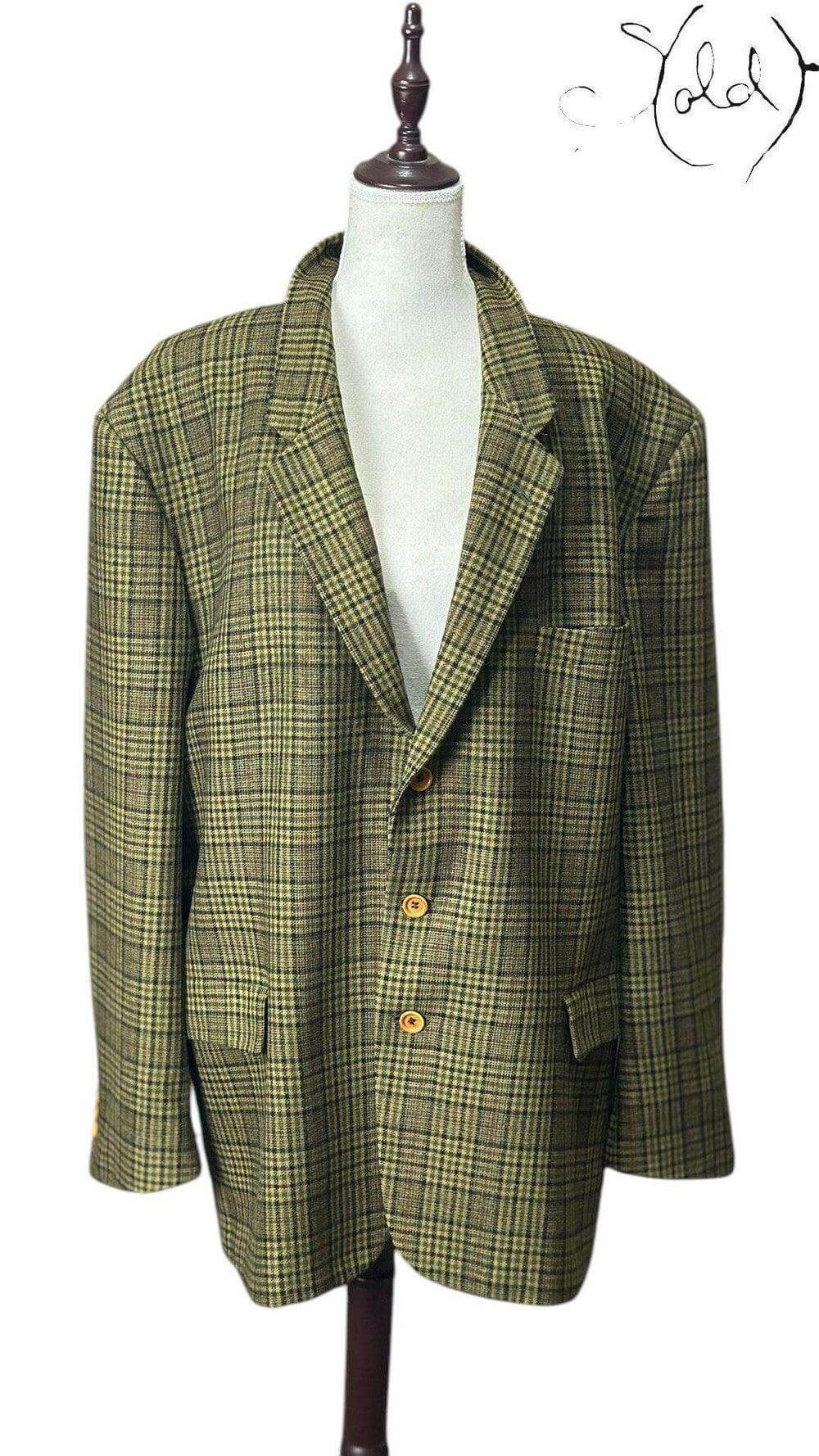 C.P. Collection Tweed Blazer – Vintage Old Money Style, Hardware detail | Sold Attire