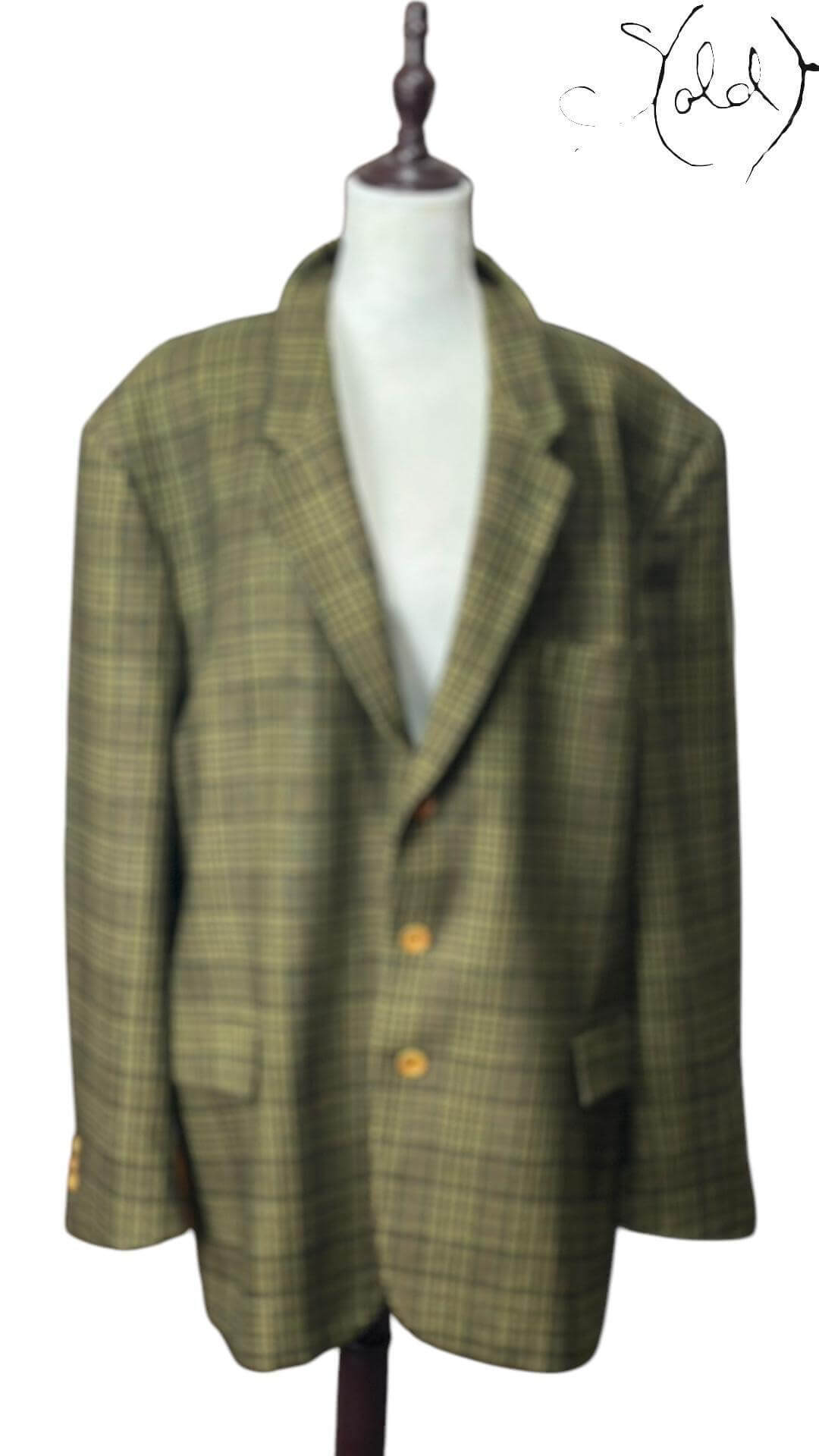 C.P. Collection Tweed Blazer – Vintage Old Money Style, Interior view | Sold Attire