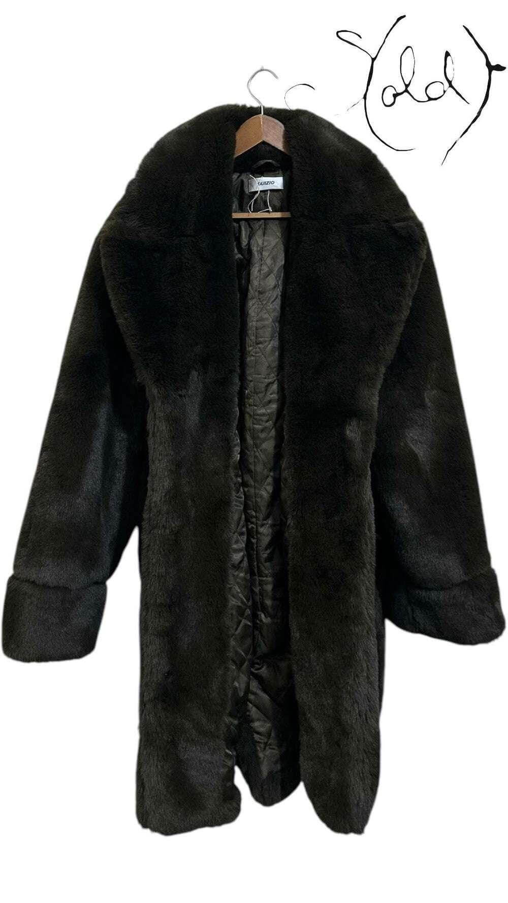 Danielle Guizio Faux Fur Coat – Bold Glamour, Back view | Sold Attire