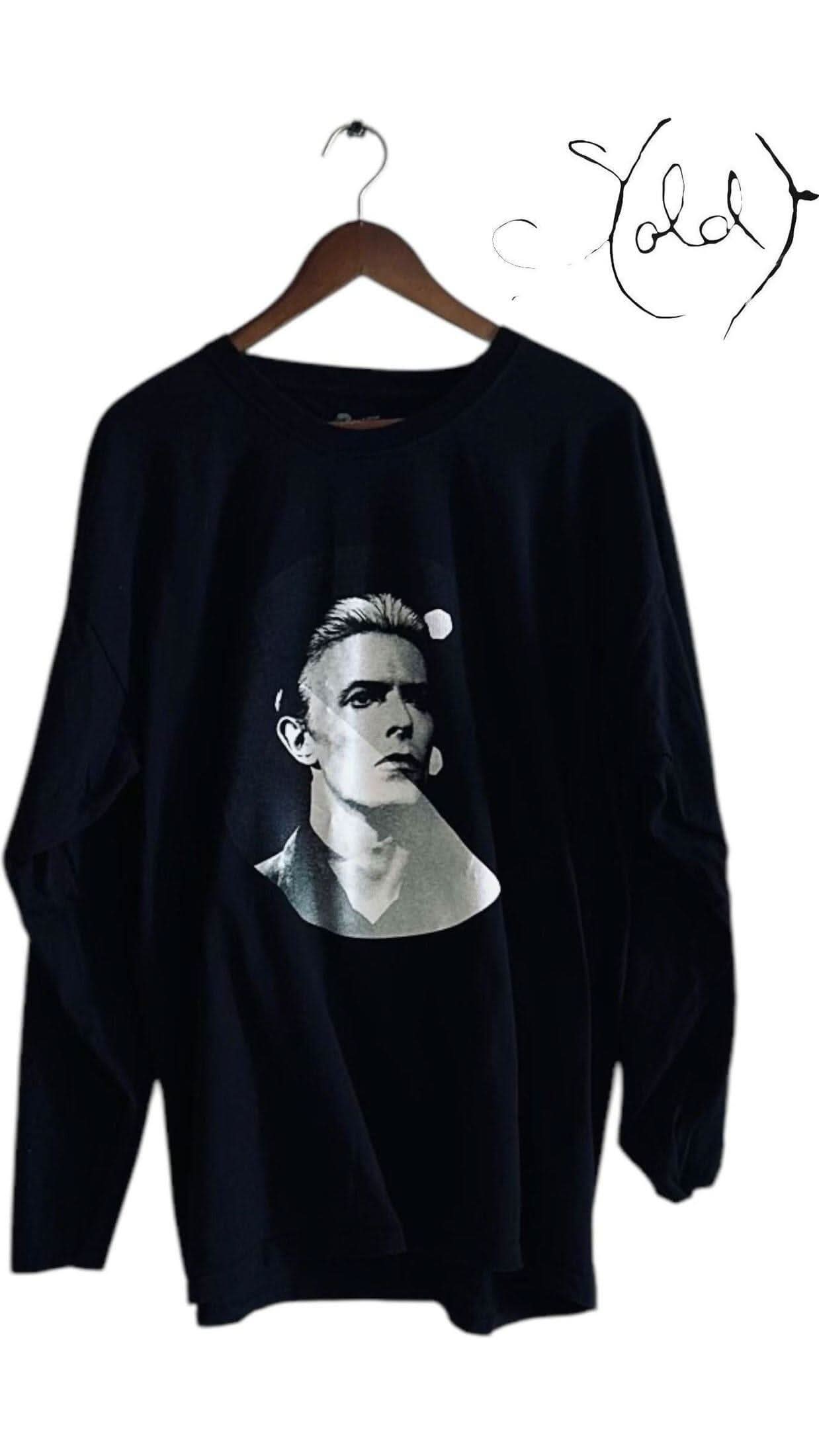 David Bowie Cotton Long Sleeve – Vintage XL Style