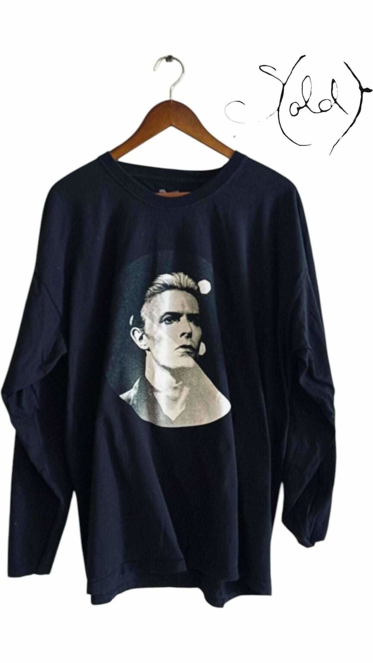David Bowie Cotton Long Sleeve – Vintage XL Style