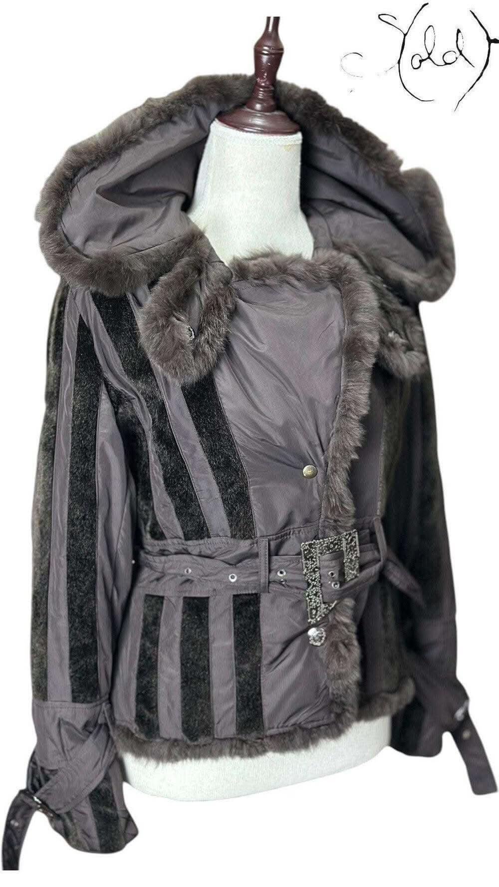 D&G Real Fur-Trimmed Belted Jacket – Statement Winter | Sold Attire