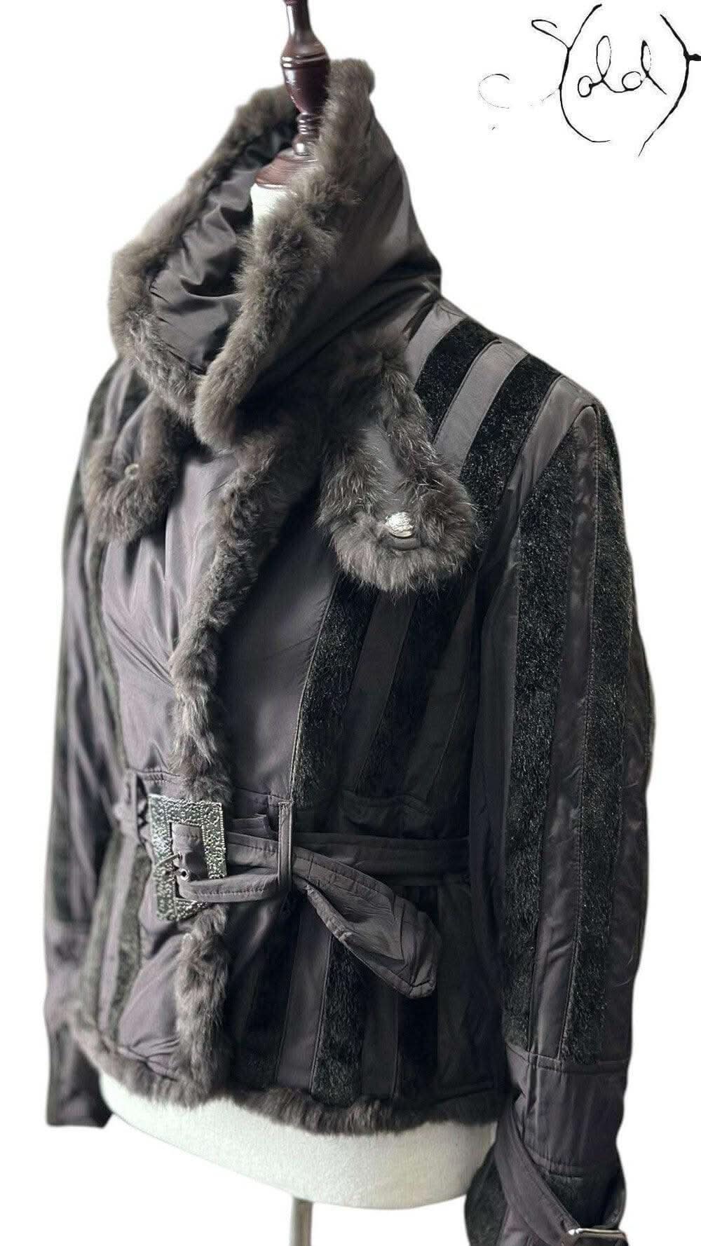 D&G Real Fur-Trimmed Belted Jacket – Statement Winter | Sold Attire