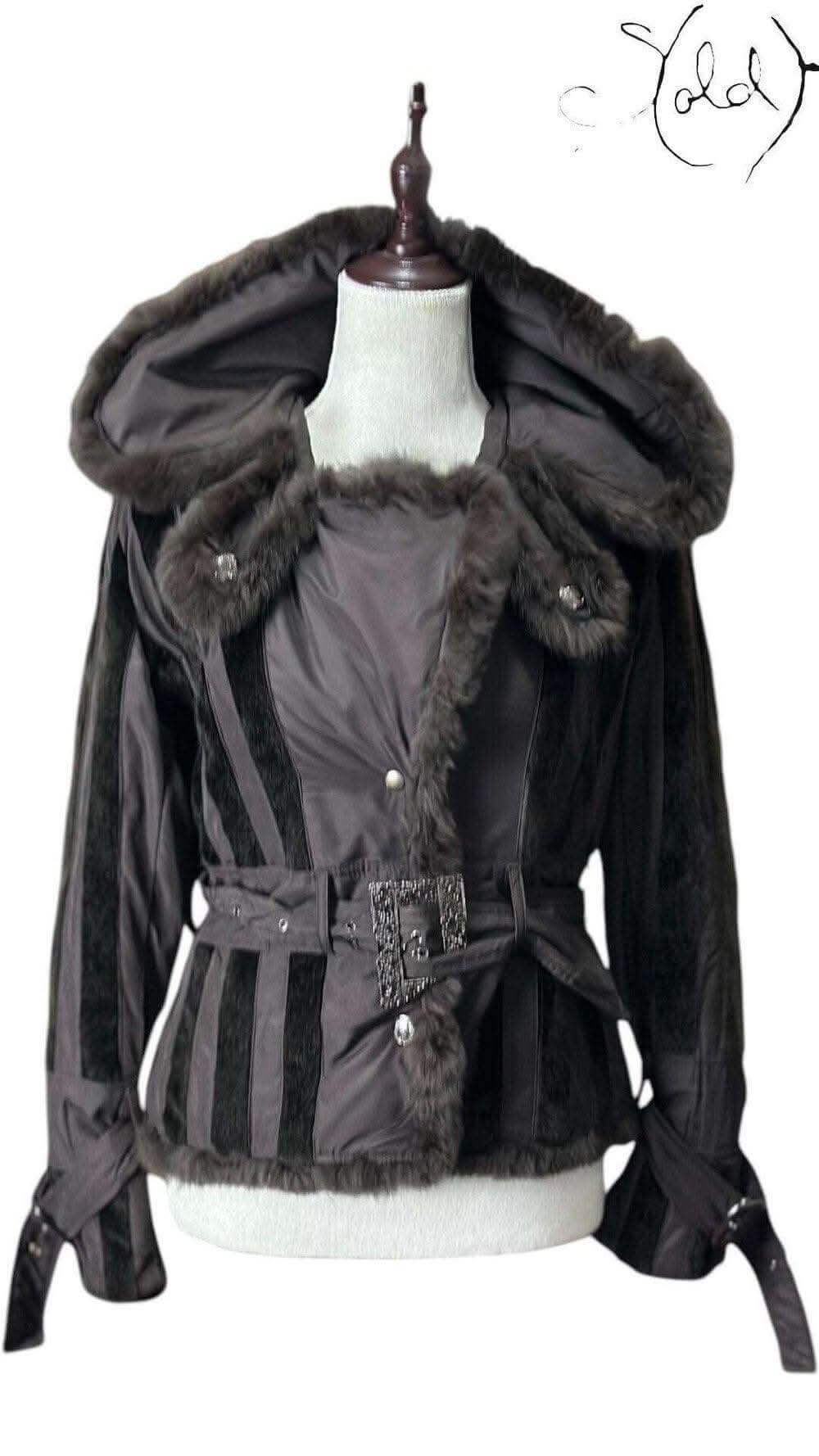 D&G Real Fur-Trimmed Belted Jacket – Statement Winter | Sold Attire