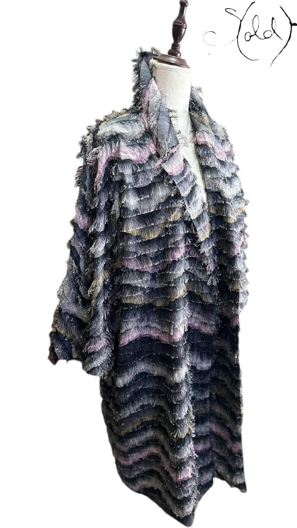 Diane von Furstenberg Fringed Coat – FW16, Hardware detail | Sold Attire